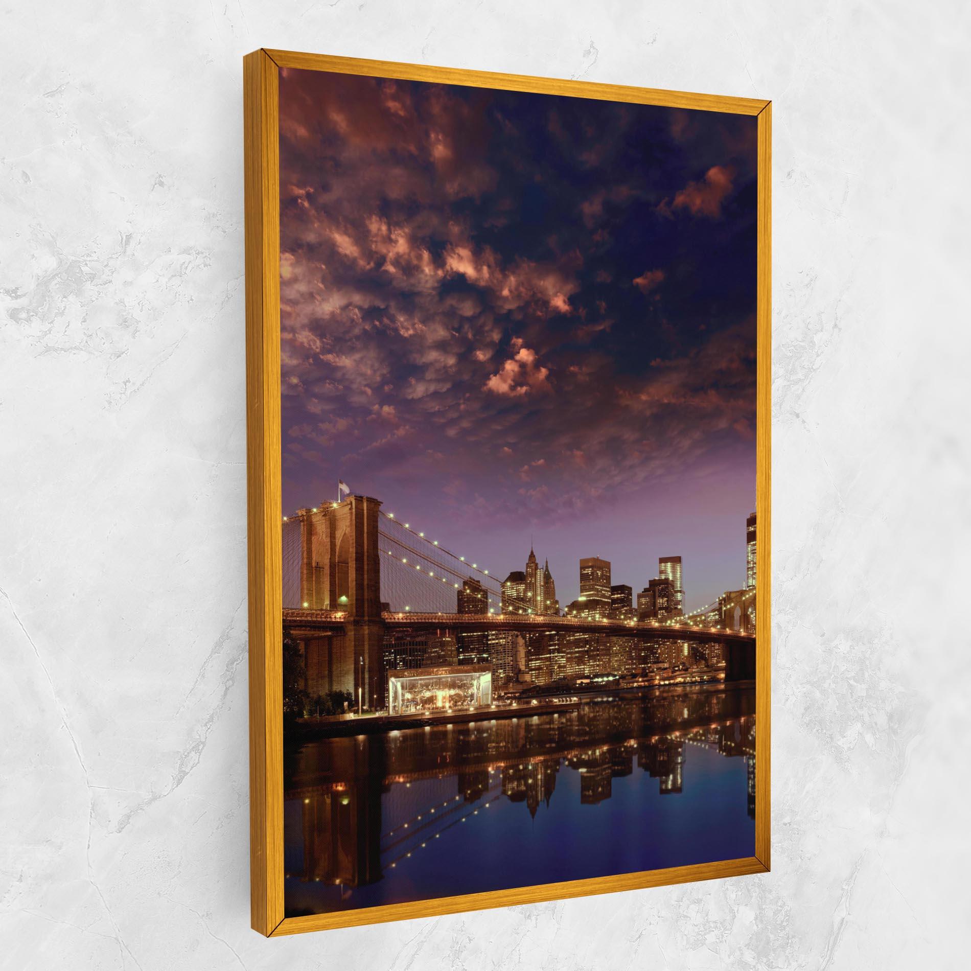Vászonkép Sunset New York mockup 1