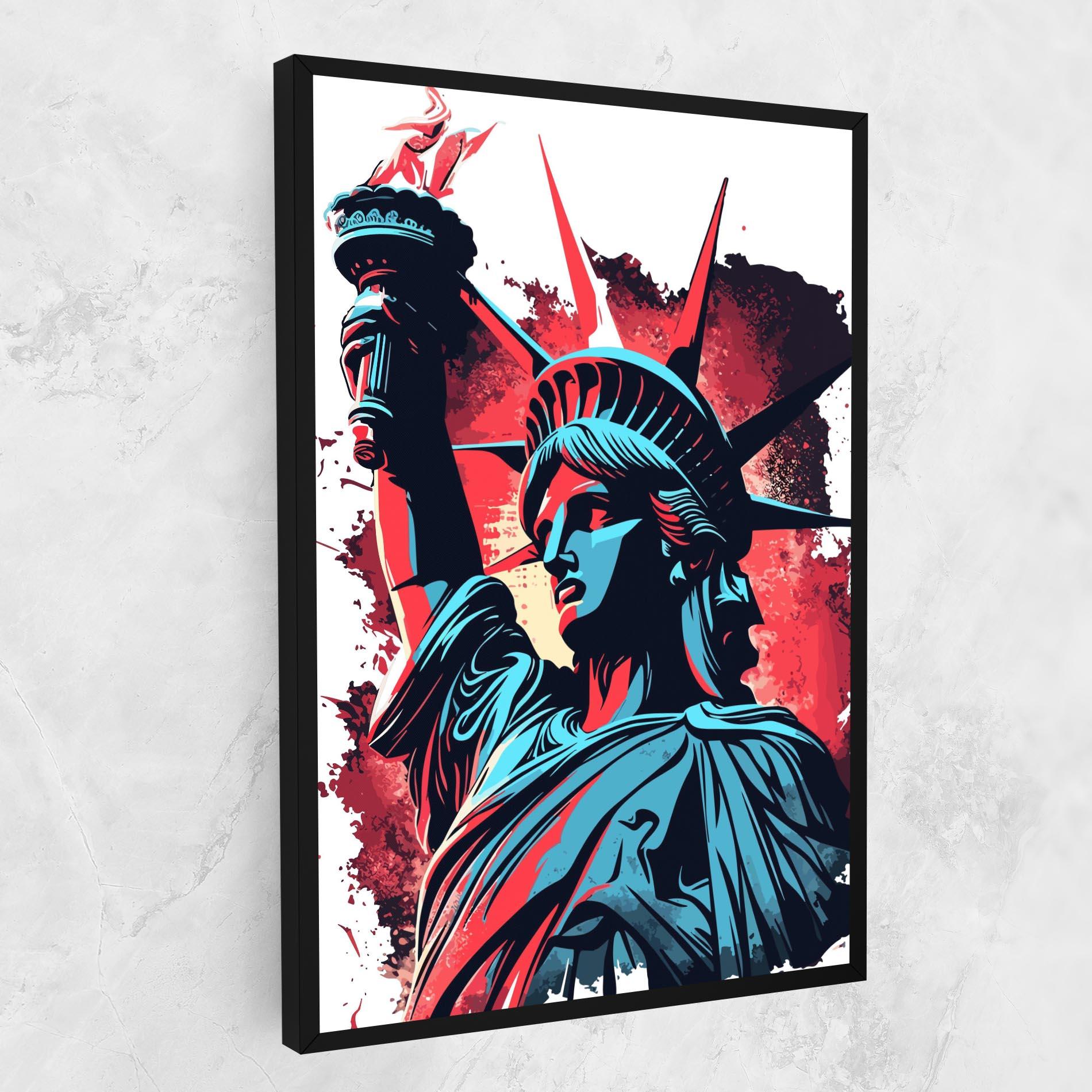 Vászonkép Liberty Statue Art mockup 1
