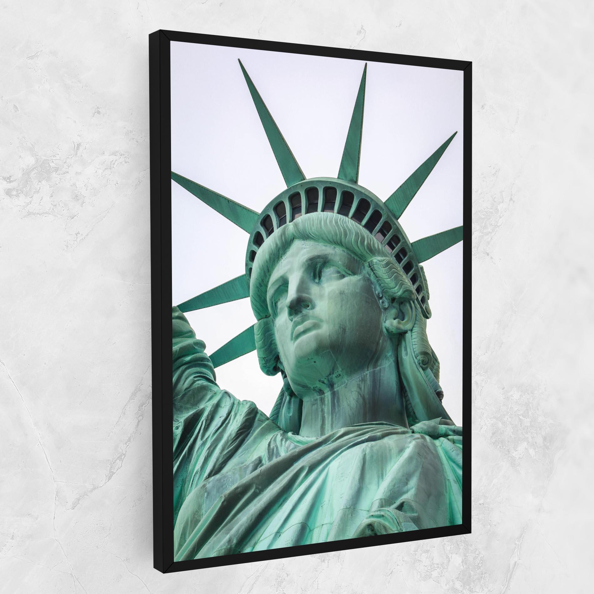 Vászonkép Statue Of Liberty Head mockup 1