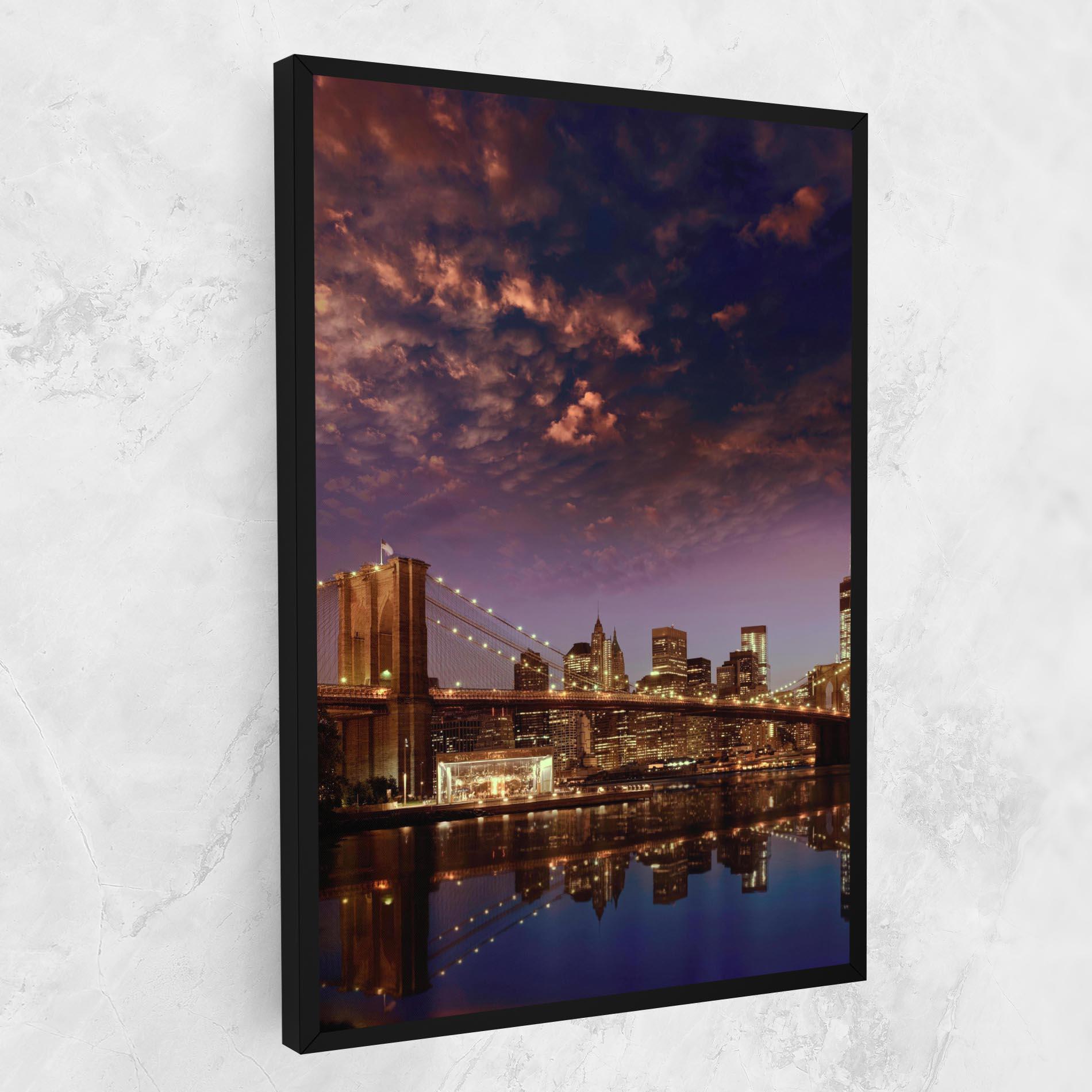 Vászonkép Sunset New York mockup 1