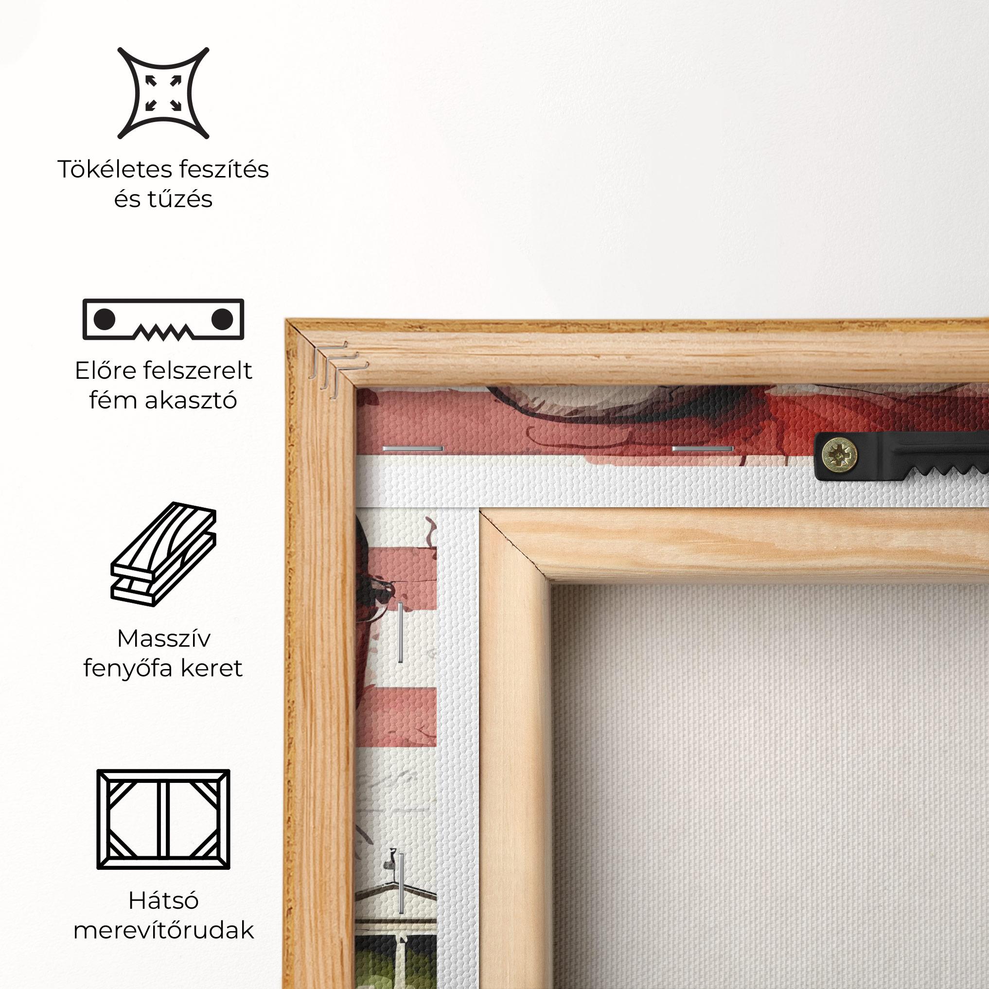 Vászonkép American Art Flag mockup 5