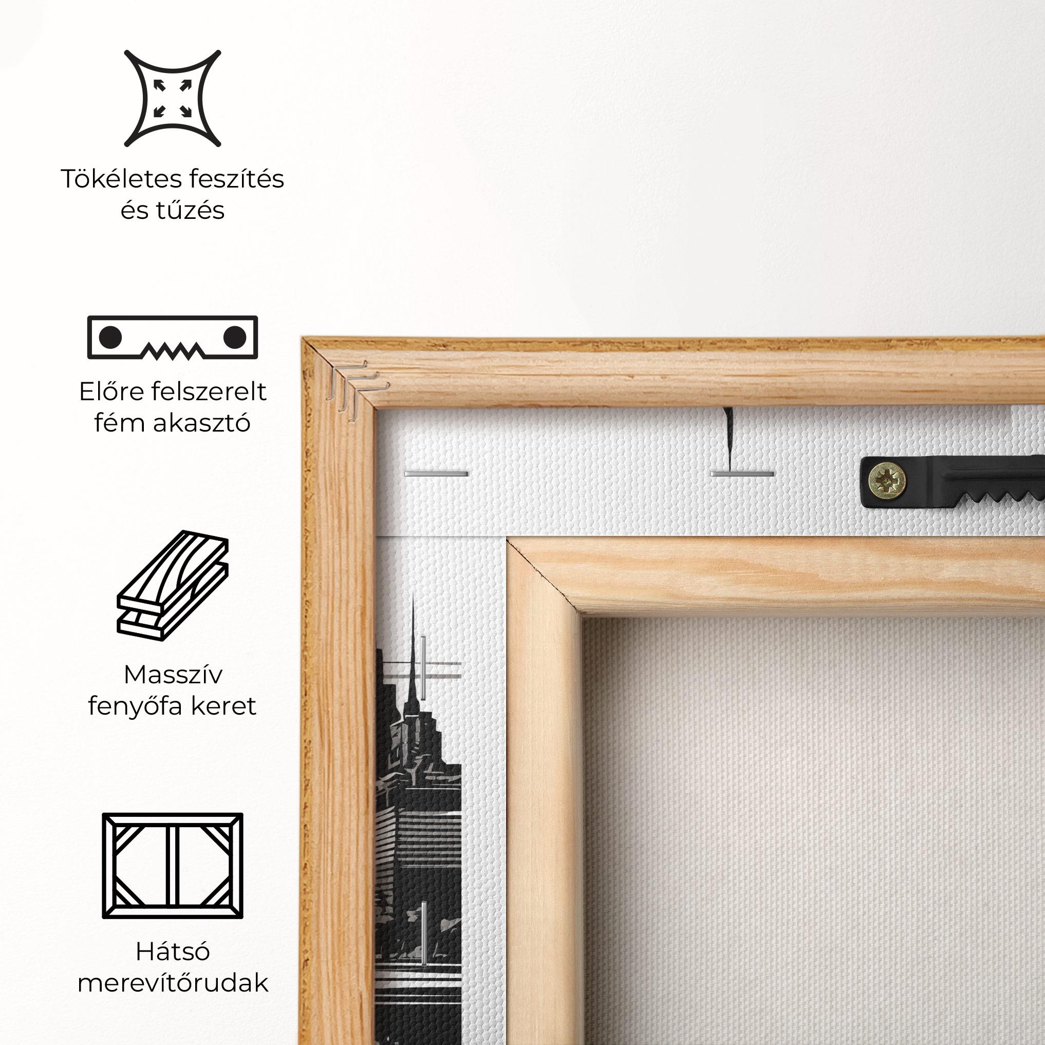 Vászonkép Black Ink City mockup 5