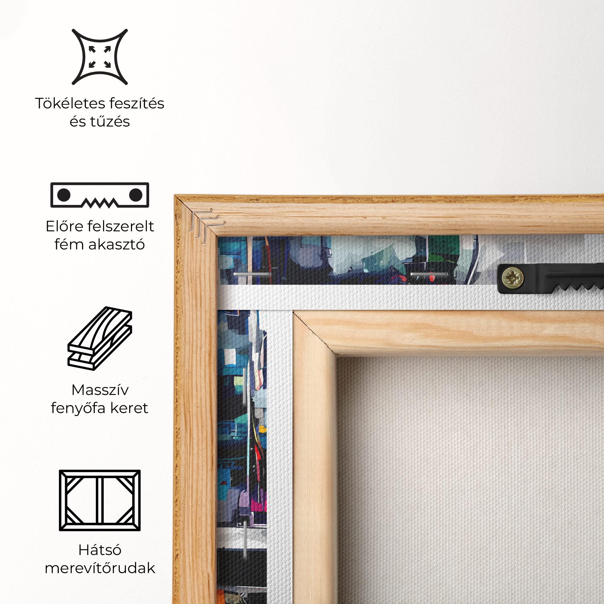 Vászonkép Grunge City Street mockup 5