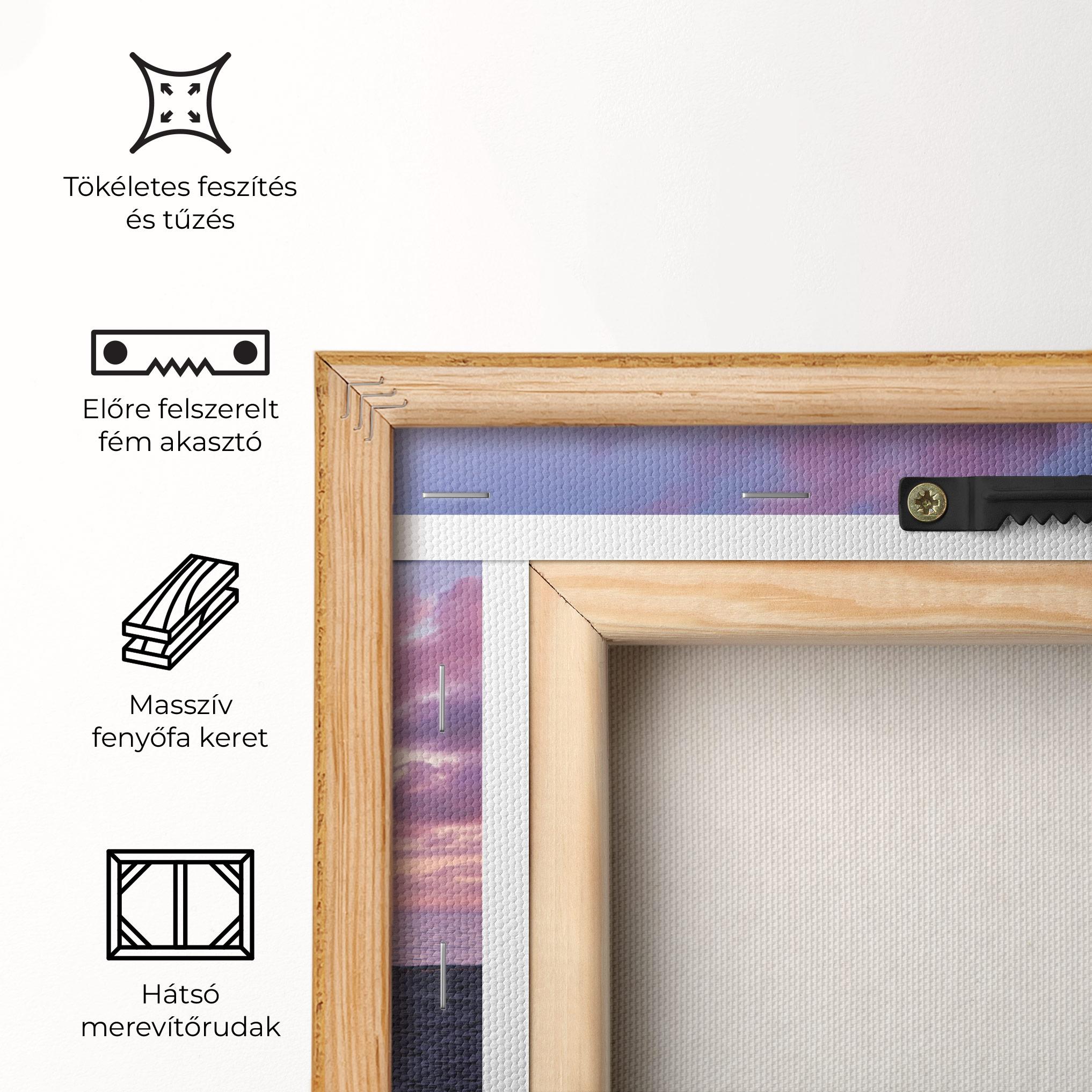 Vászonkép Palm Trees Beach mockup 5