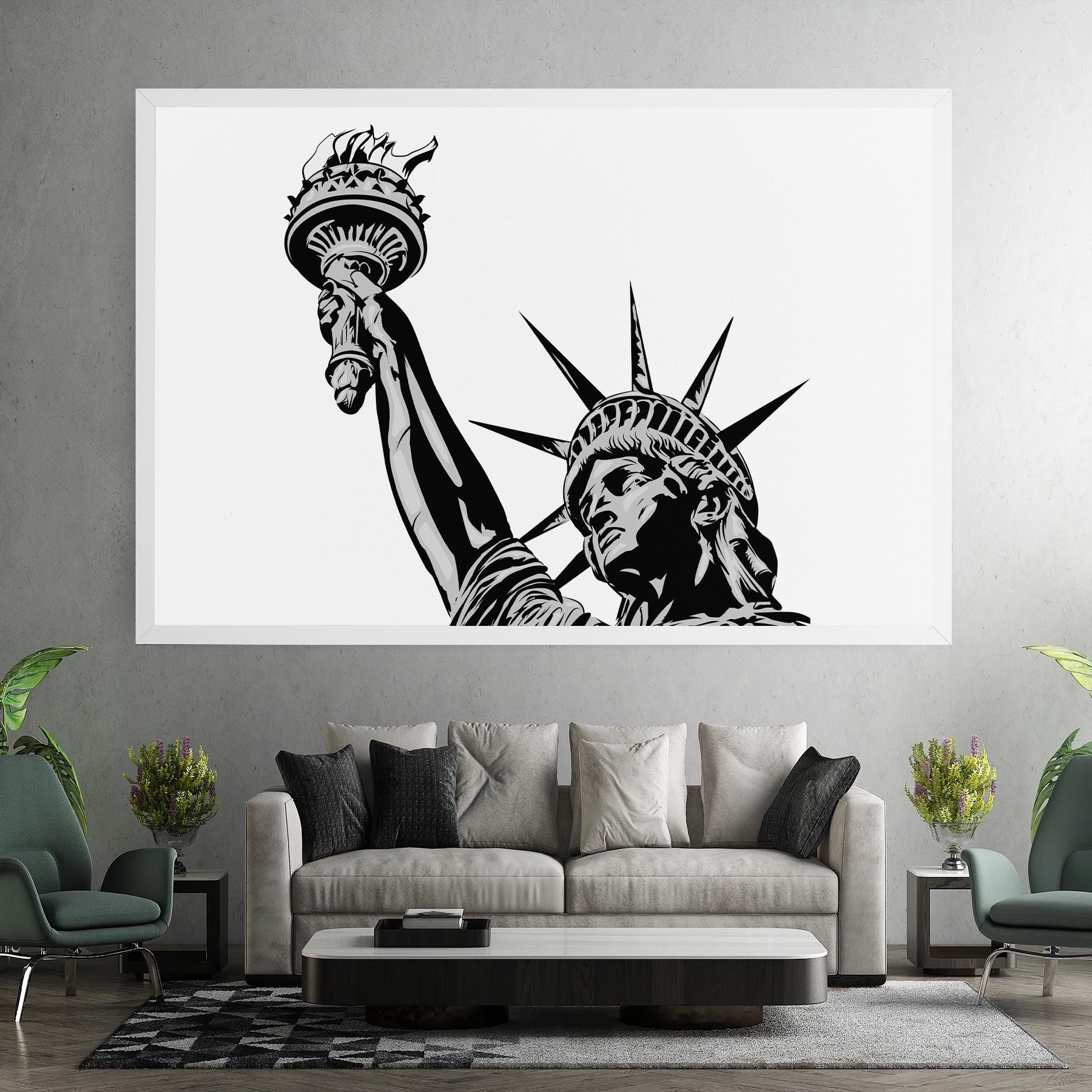 Liberty Statue Head mockup 7