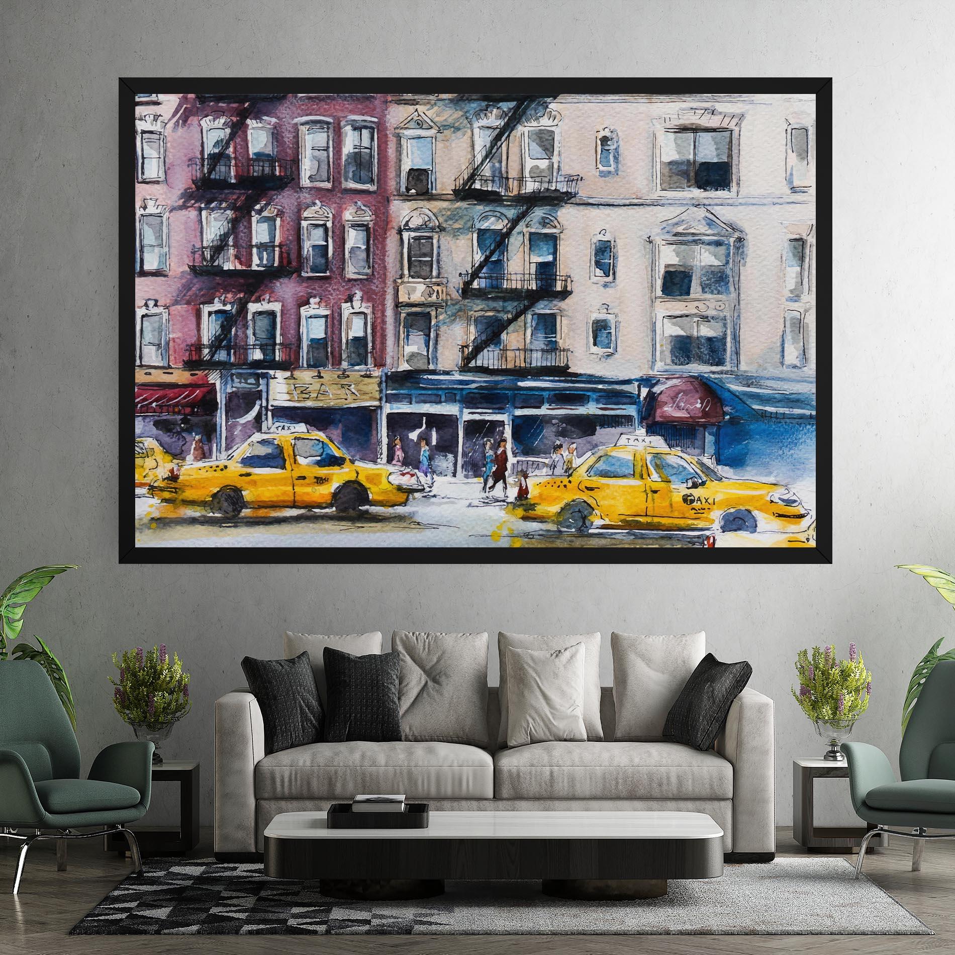 Vászonkép Newyork Taxi mockup 7