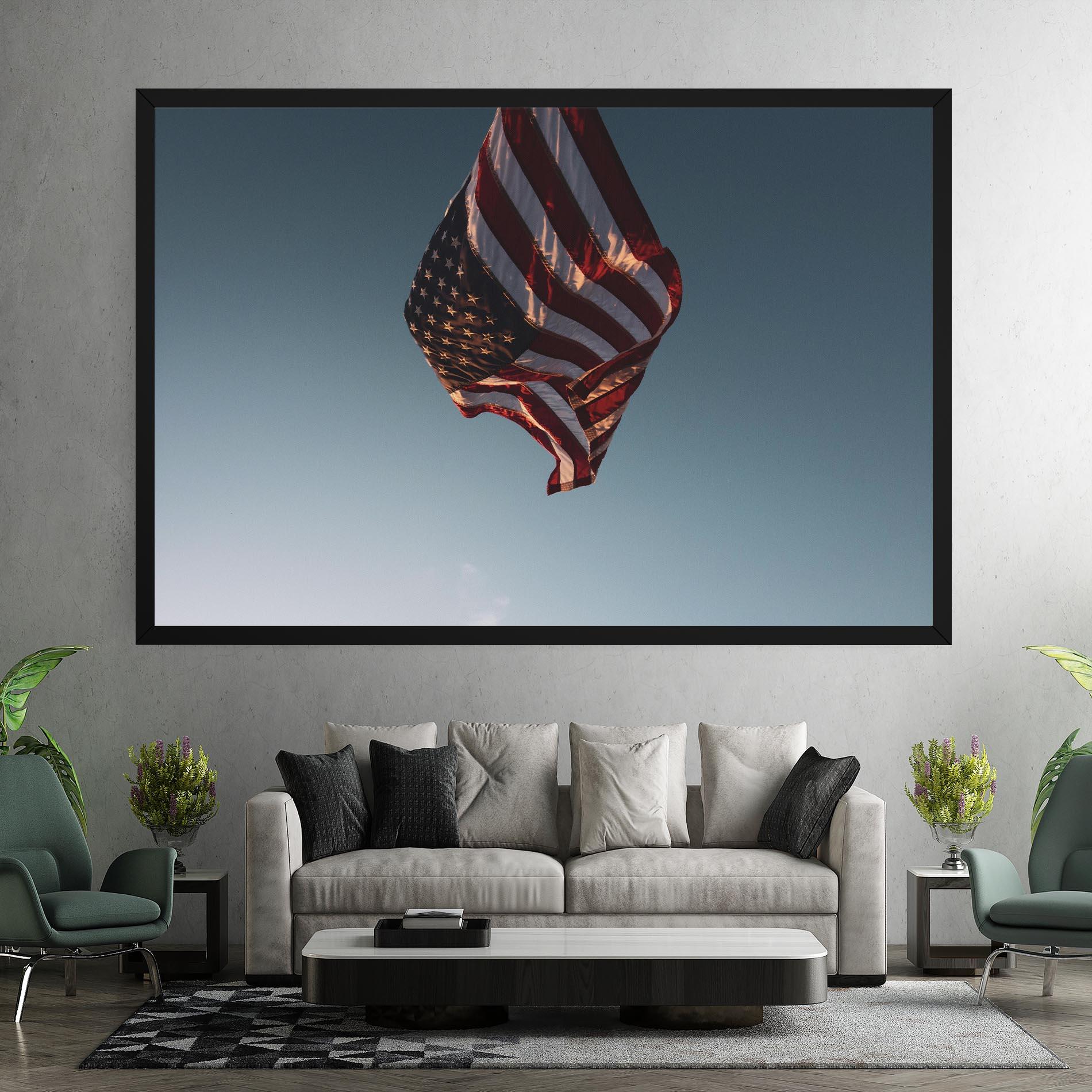 Vászonkép Usa Flag mockup 7