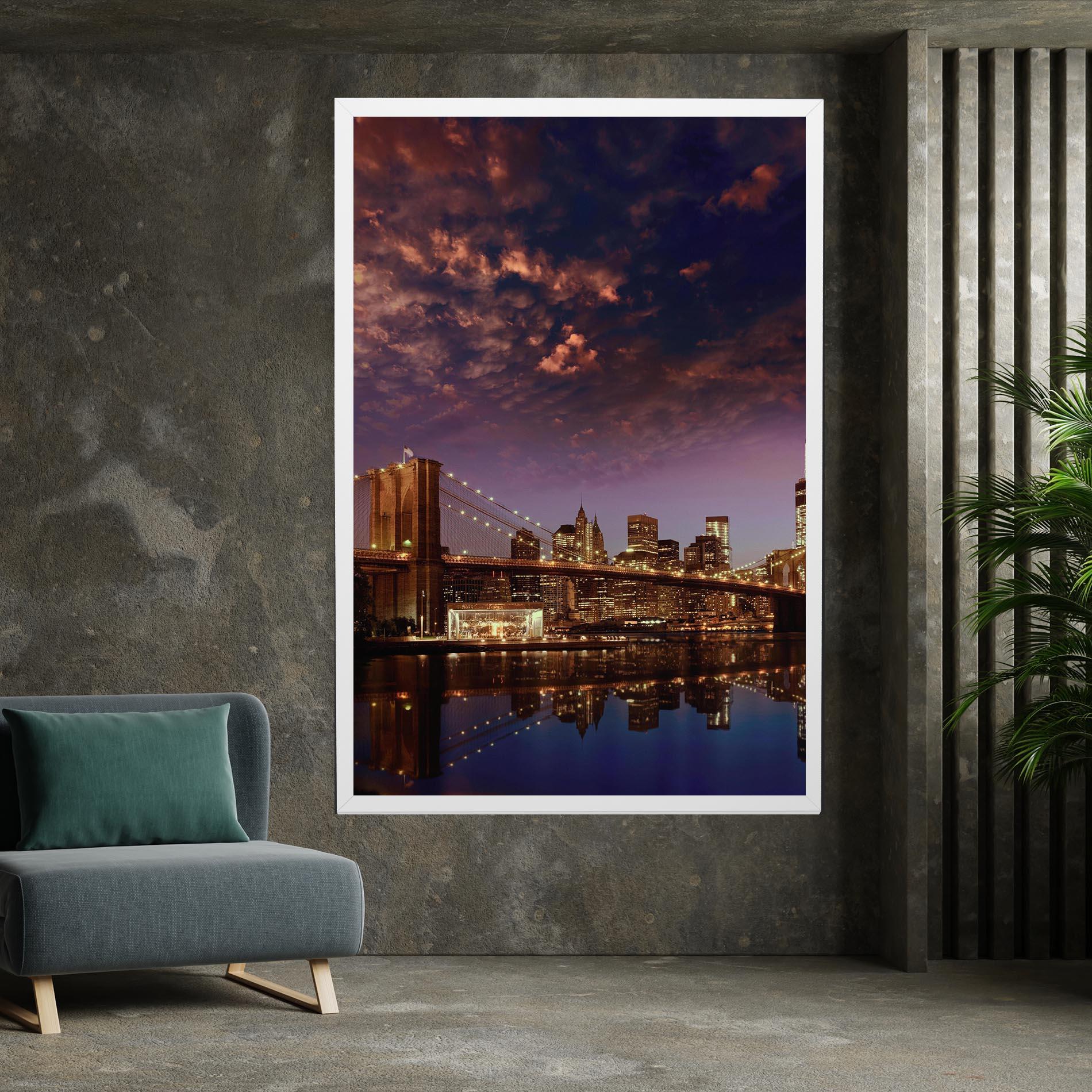 Vászonkép Sunset New York mockup 7