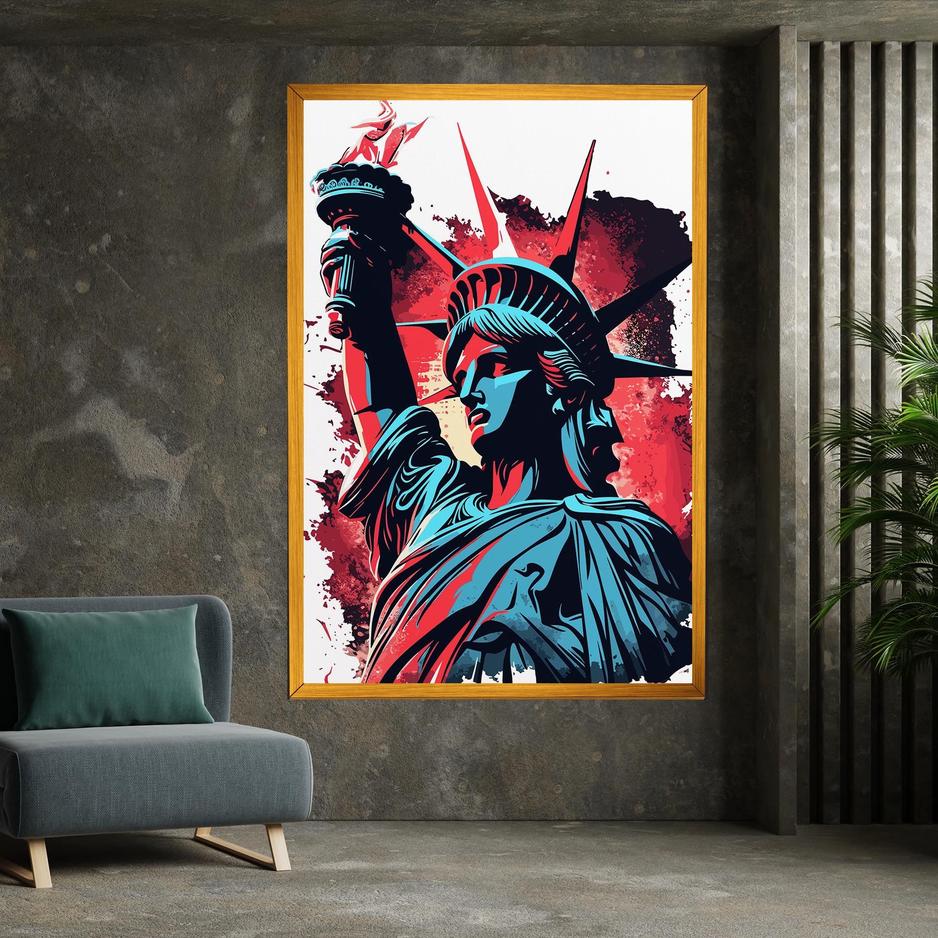 Liberty Statue Art mockup 7