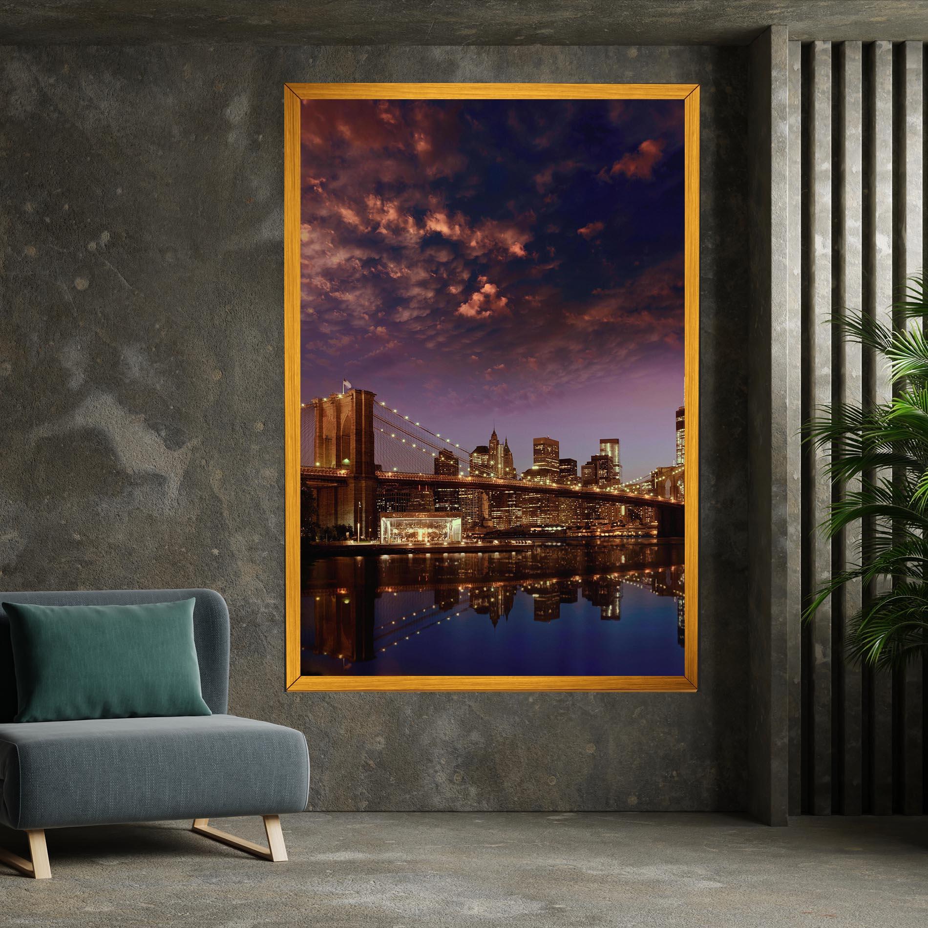 Vászonkép Sunset New York mockup 7