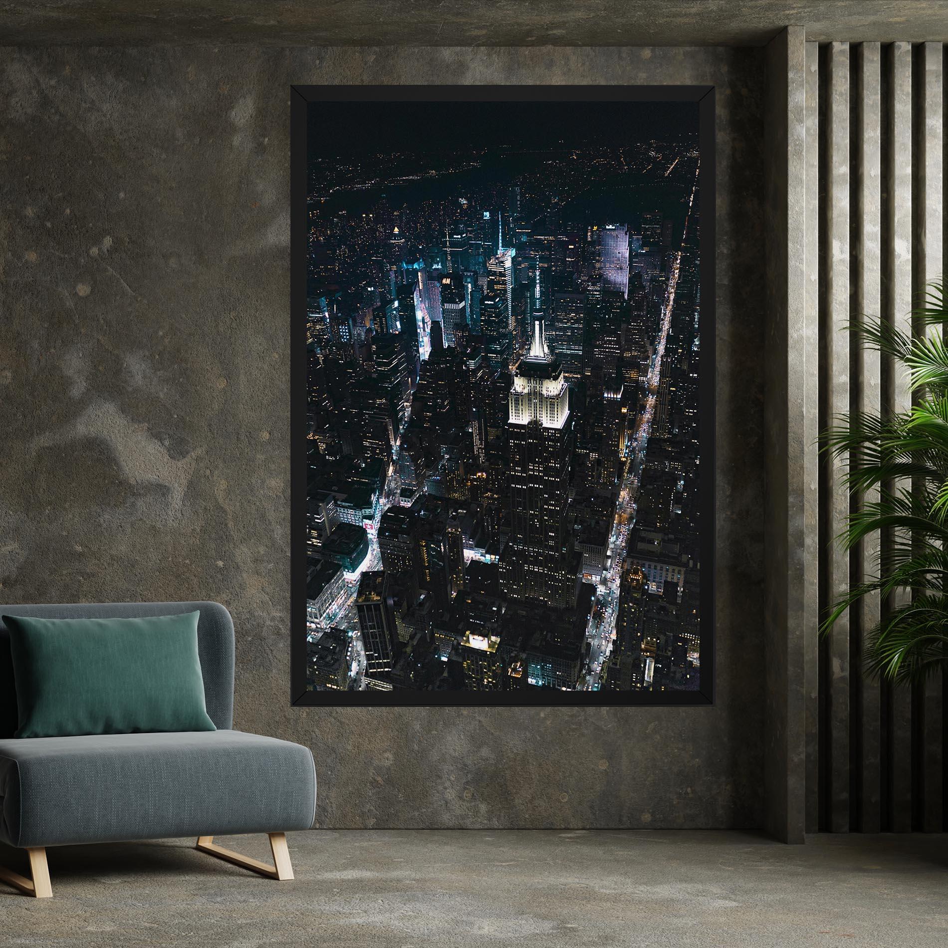 Vászonkép Night Landscape mockup 7
