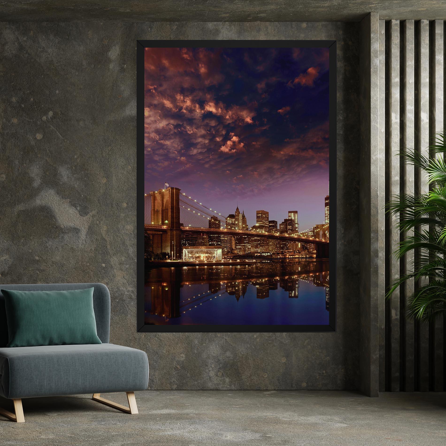 Vászonkép Sunset New York mockup 7