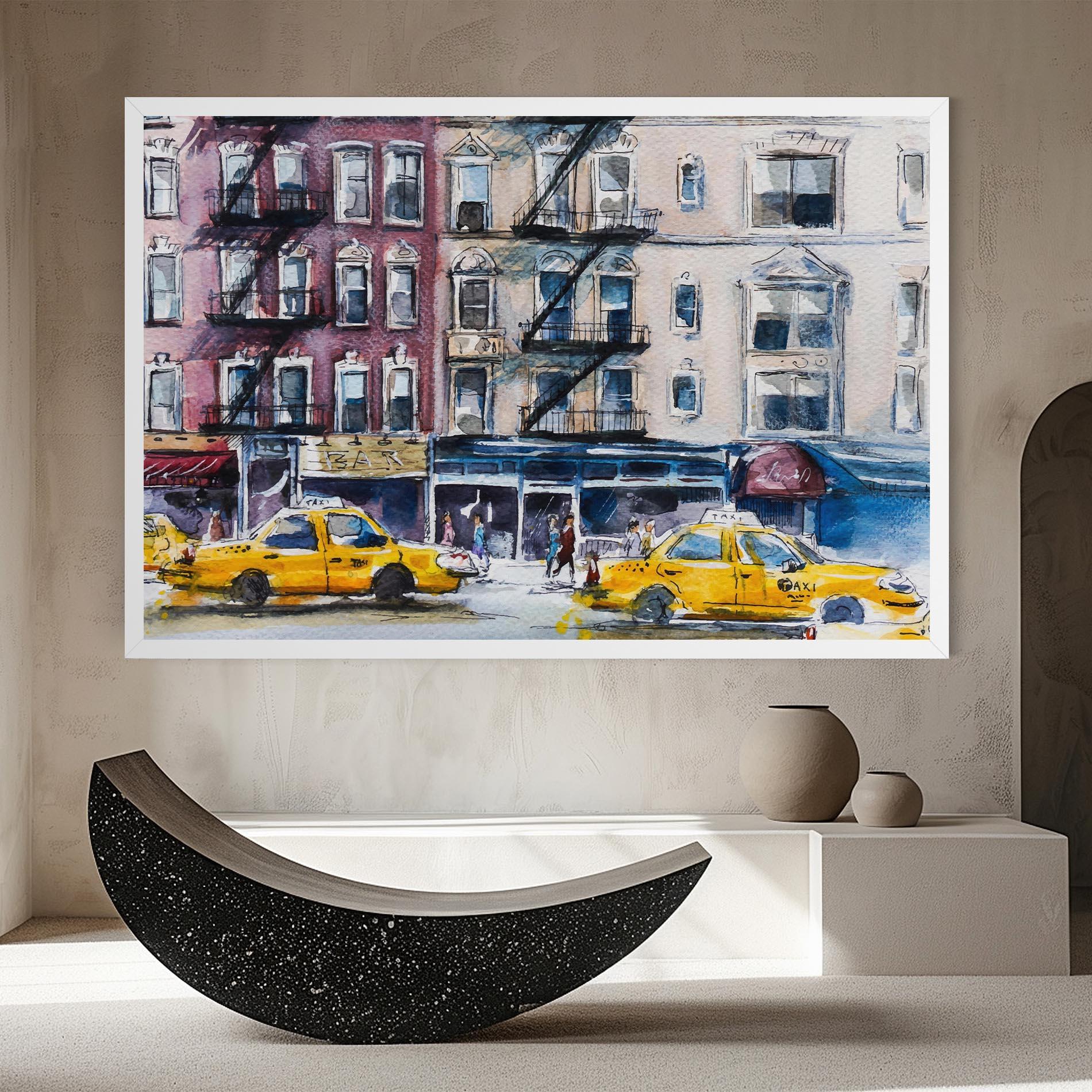 Vászonkép Newyork Taxi mockup 8