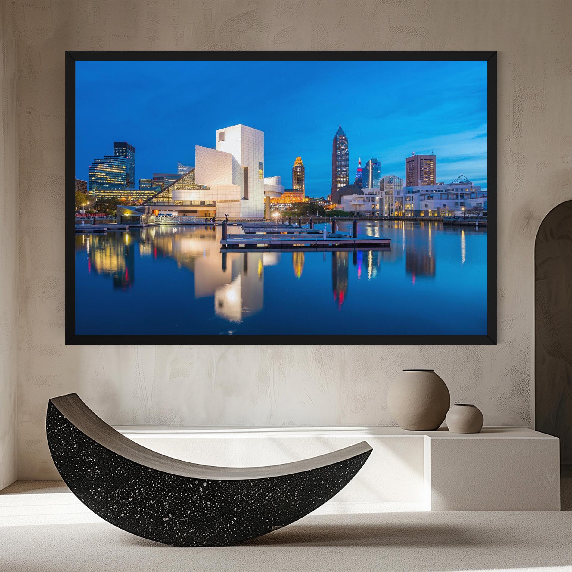 Vászonkép Lakefront Ohio Usa mockup 8