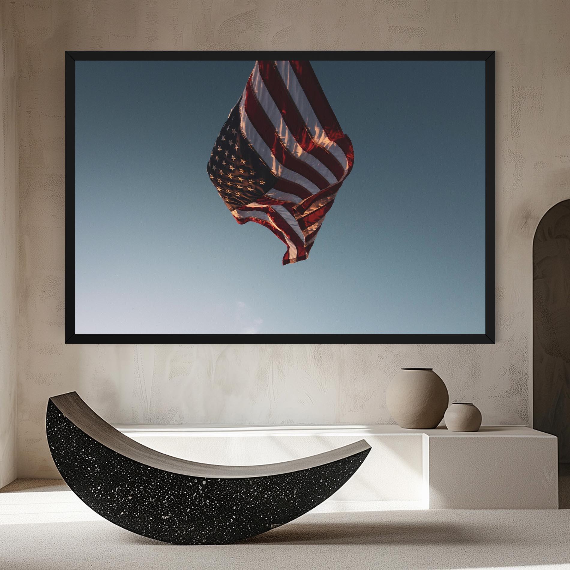 Vászonkép Usa Flag mockup 8