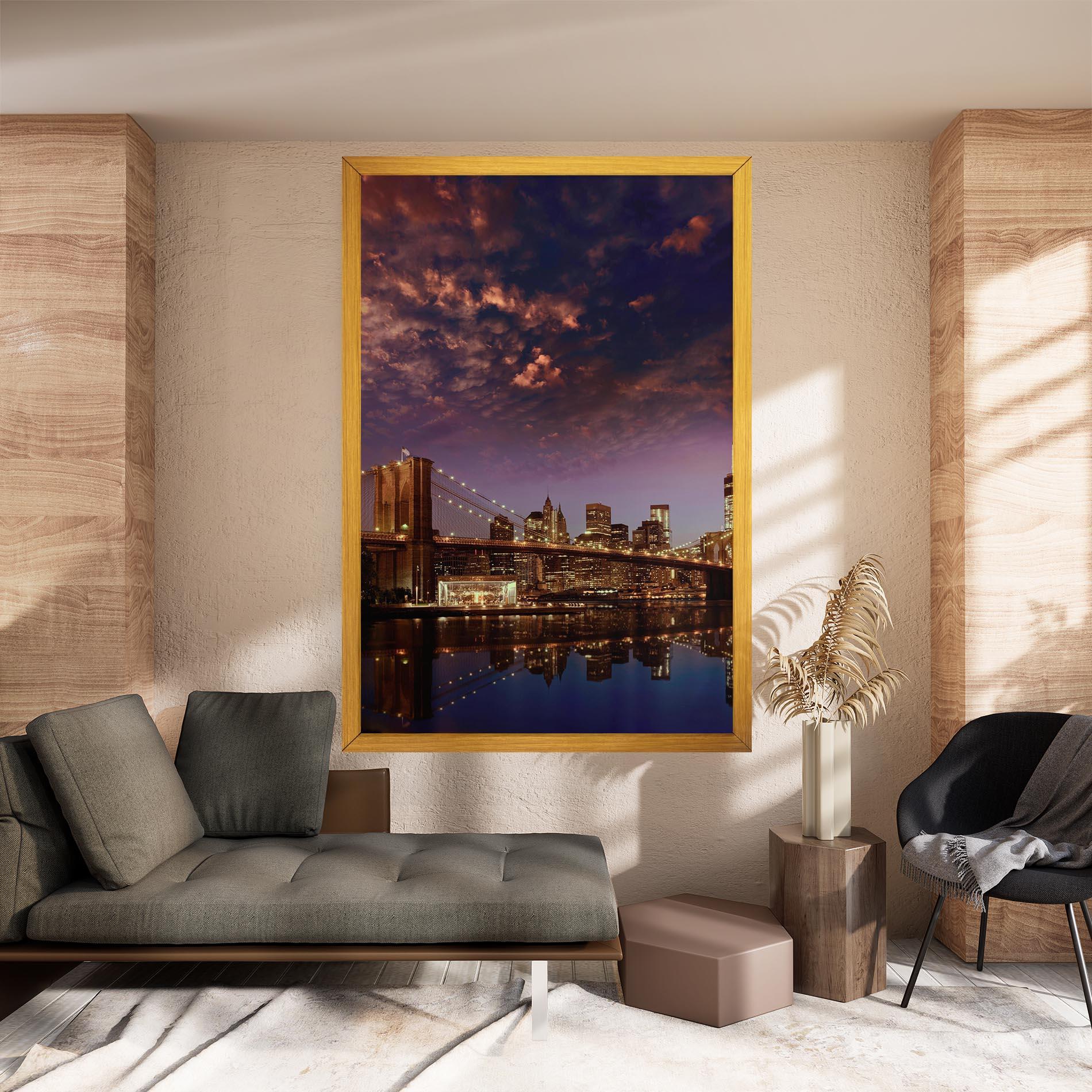 Vászonkép Sunset New York mockup 8