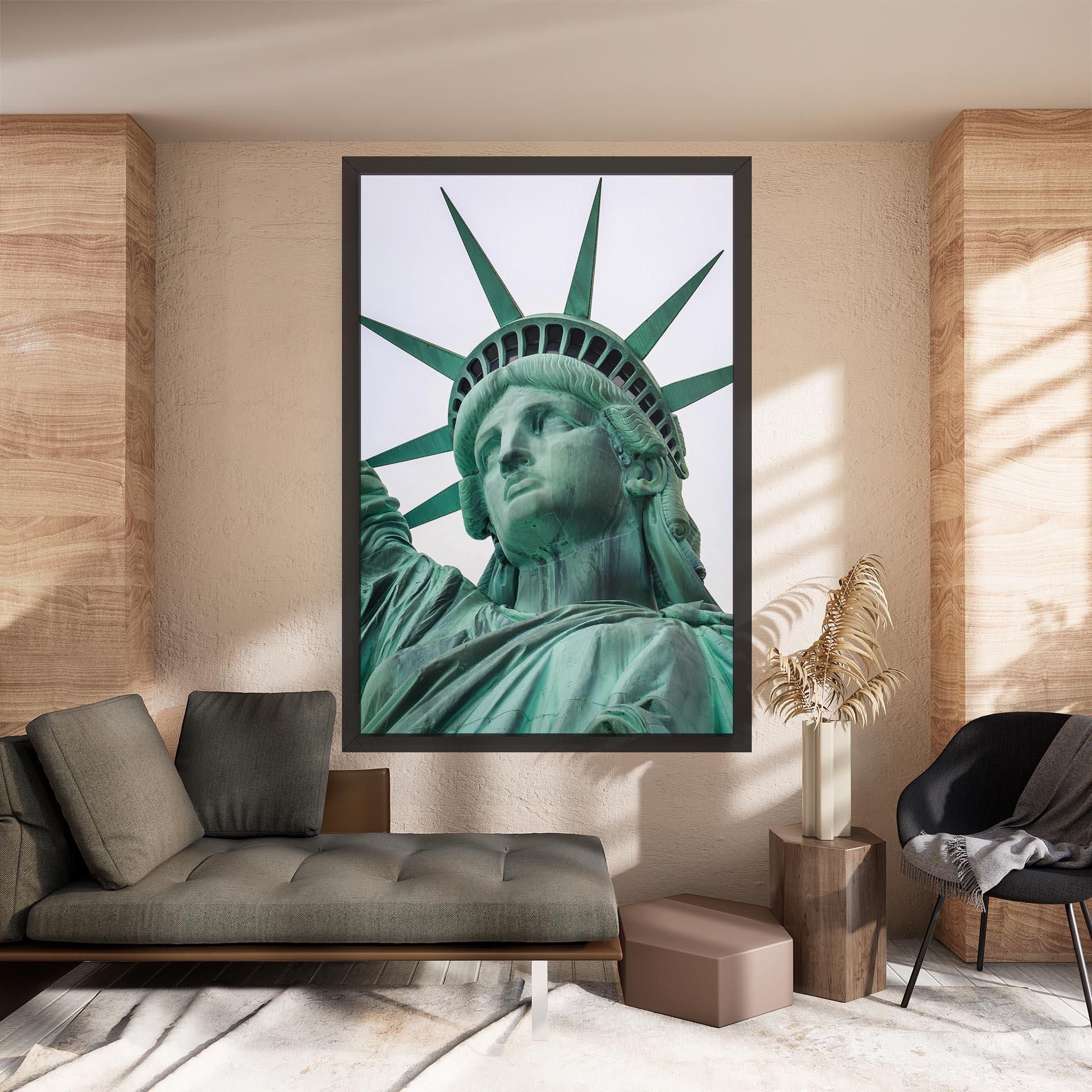 Vászonkép Statue Of Liberty Head mockup 8