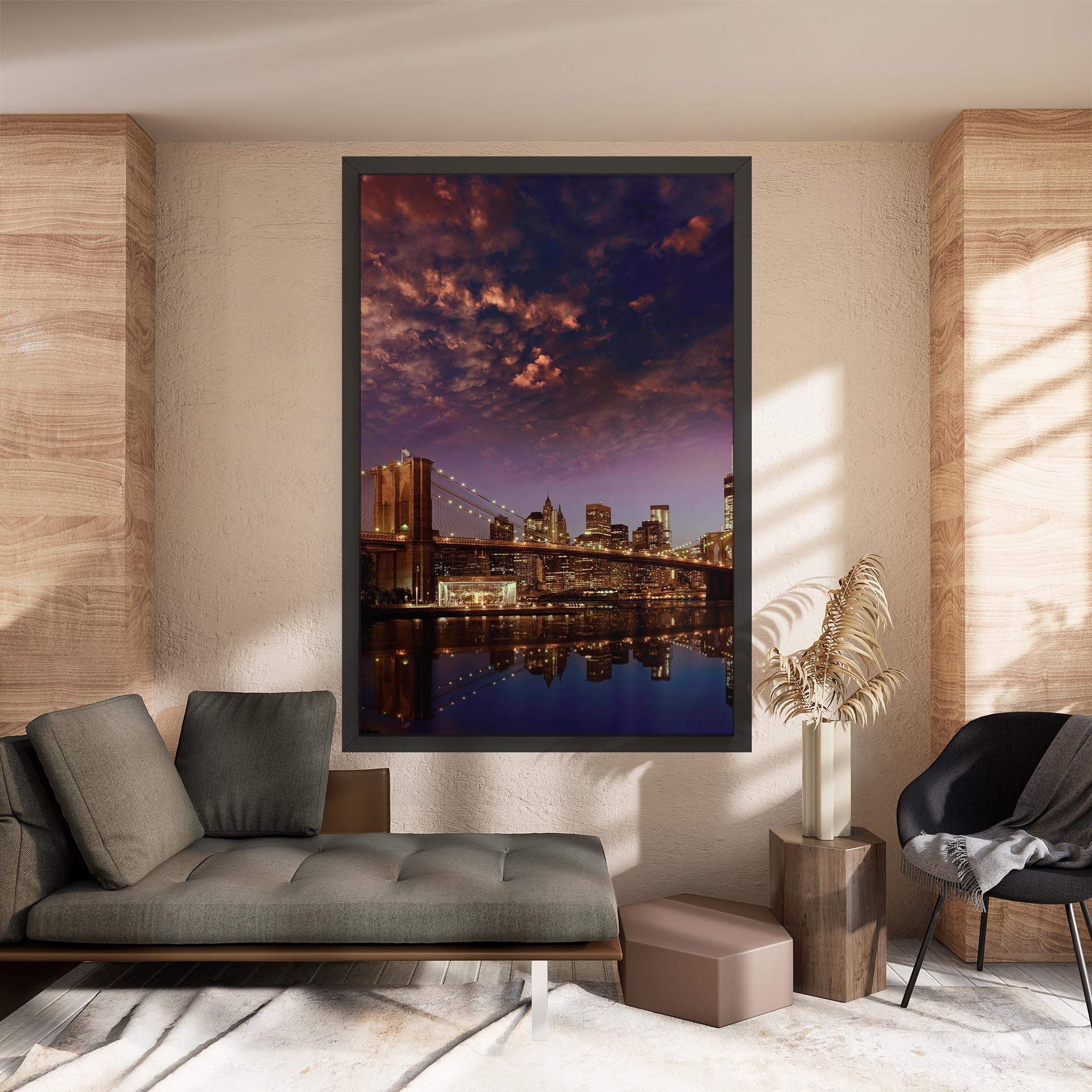 Vászonkép Sunset New York mockup 8