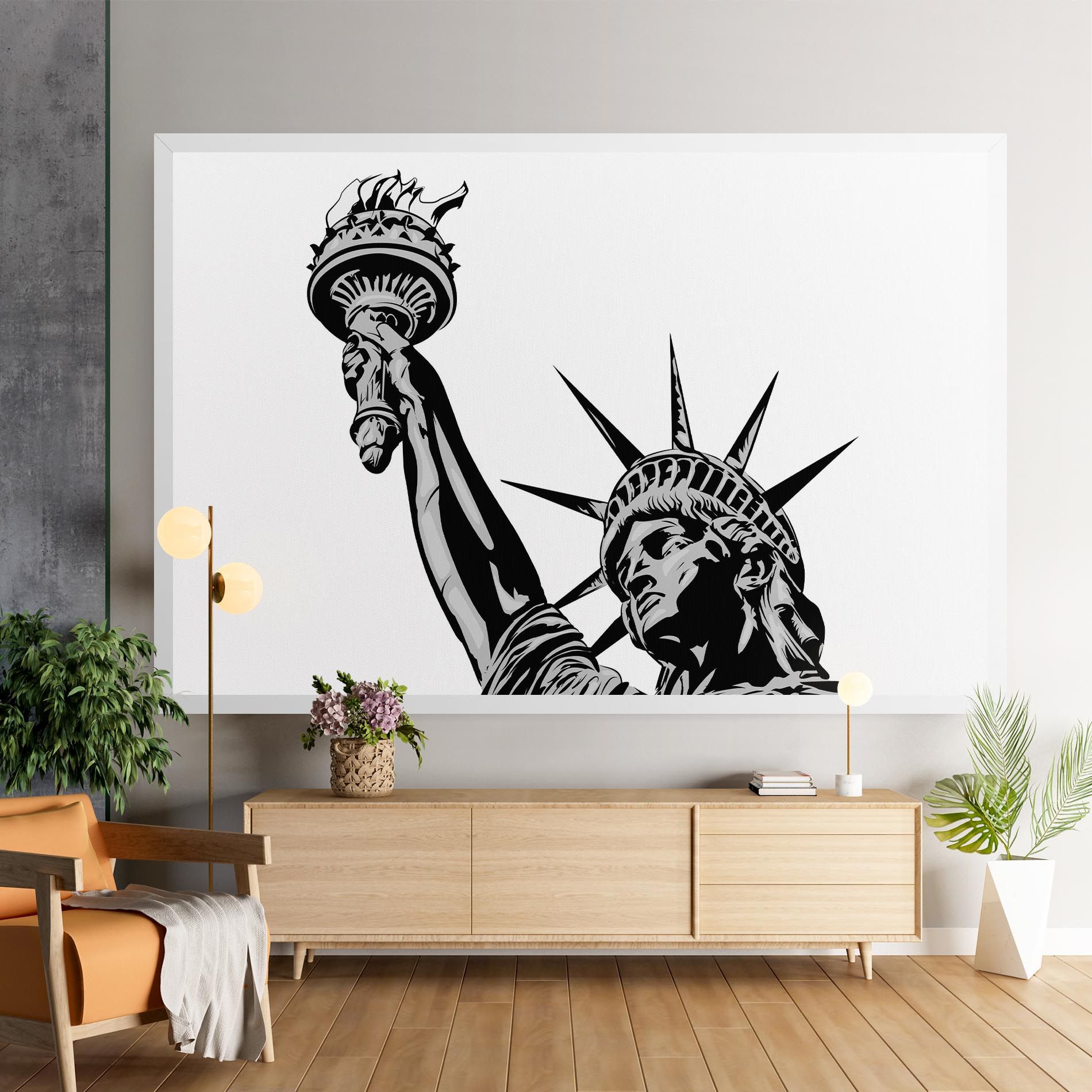 Liberty Statue Head mockup 9