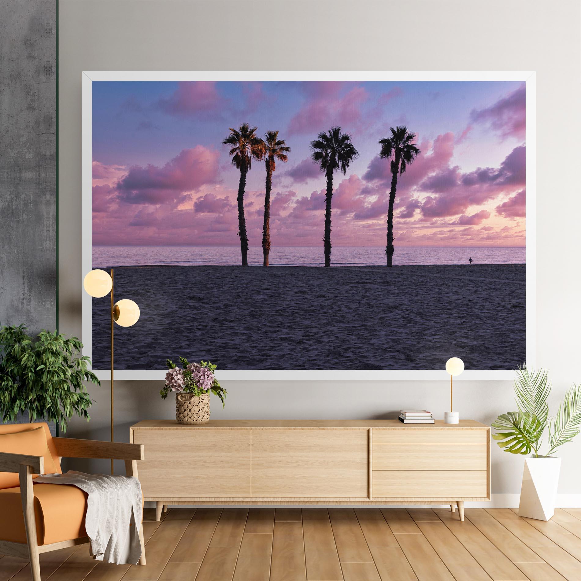 Vászonkép Palm Trees Beach mockup 9