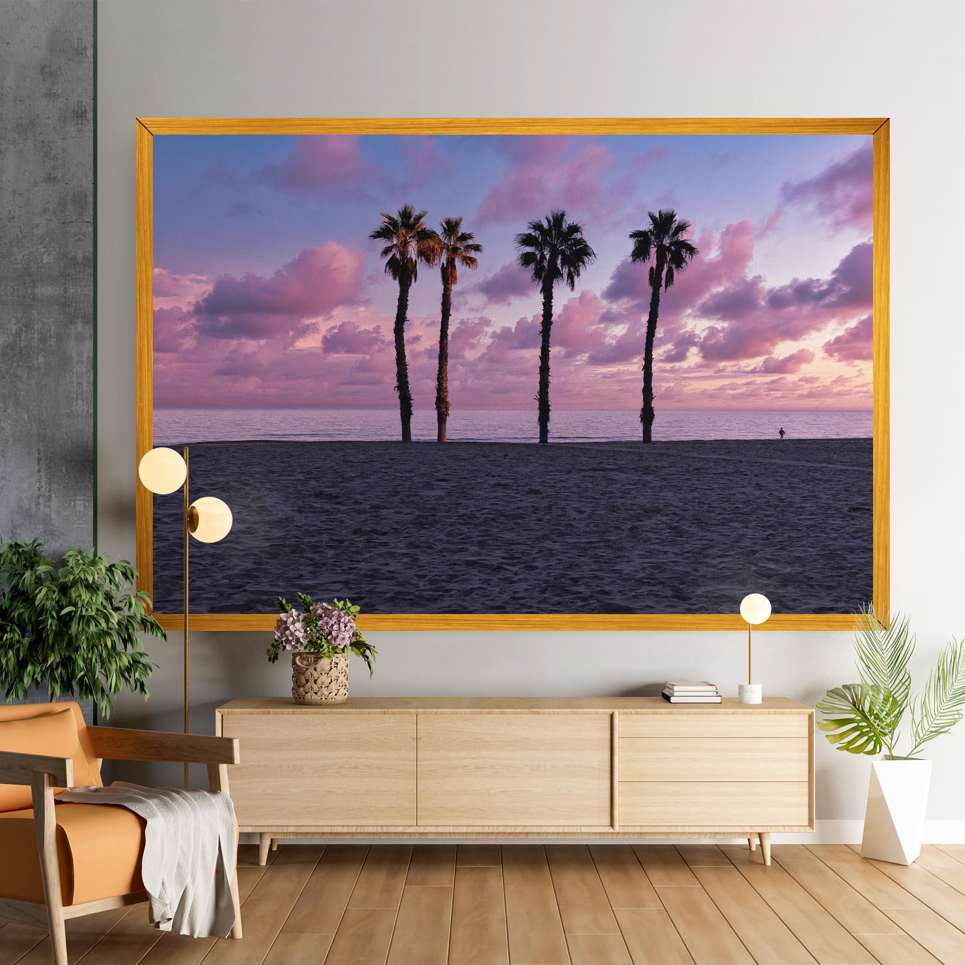 Vászonkép Palm Trees Beach mockup 9