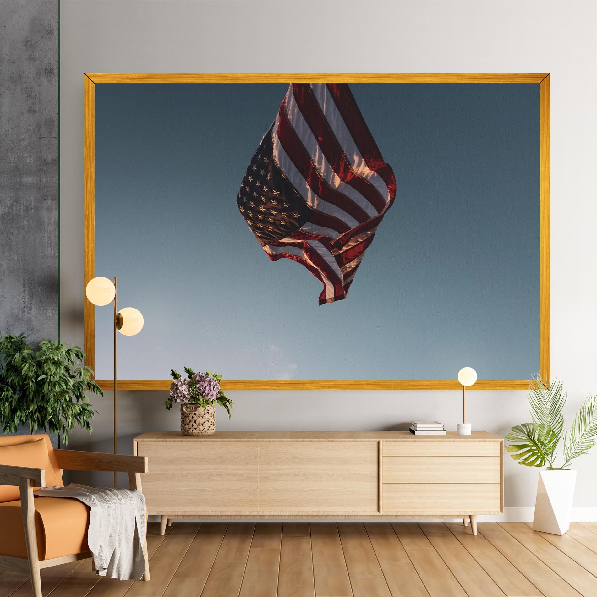 Usa Flag mockup 9