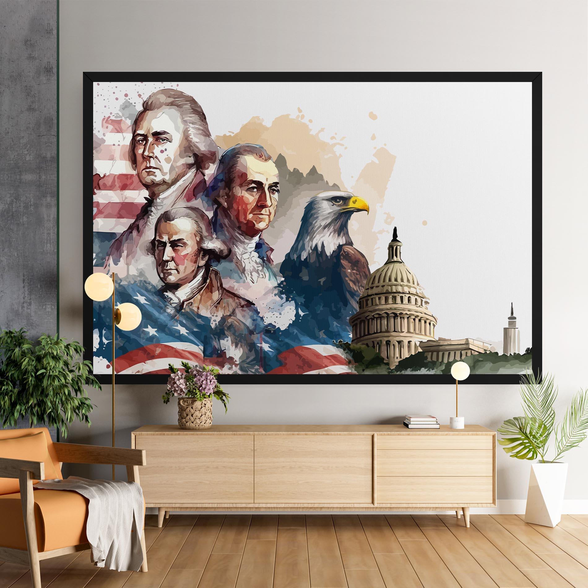 Vászonkép American Flag Art mockup 9