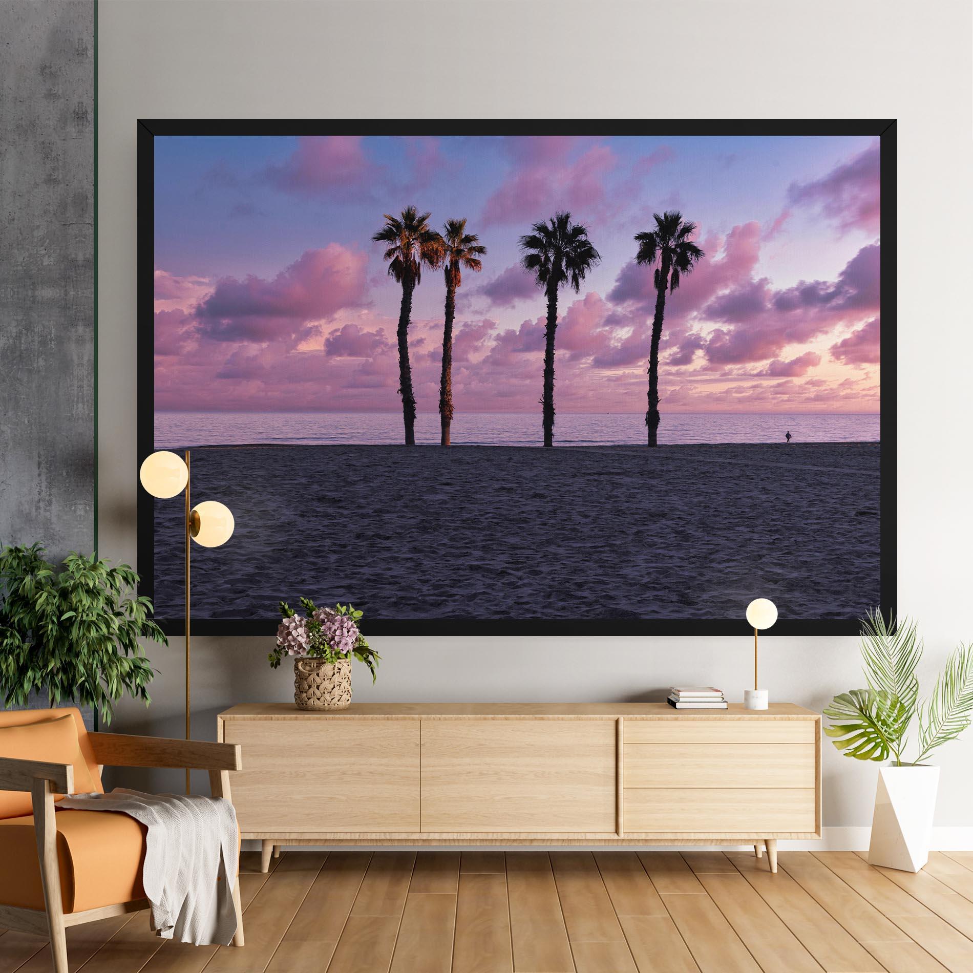 Vászonkép Palm Trees Beach mockup 9