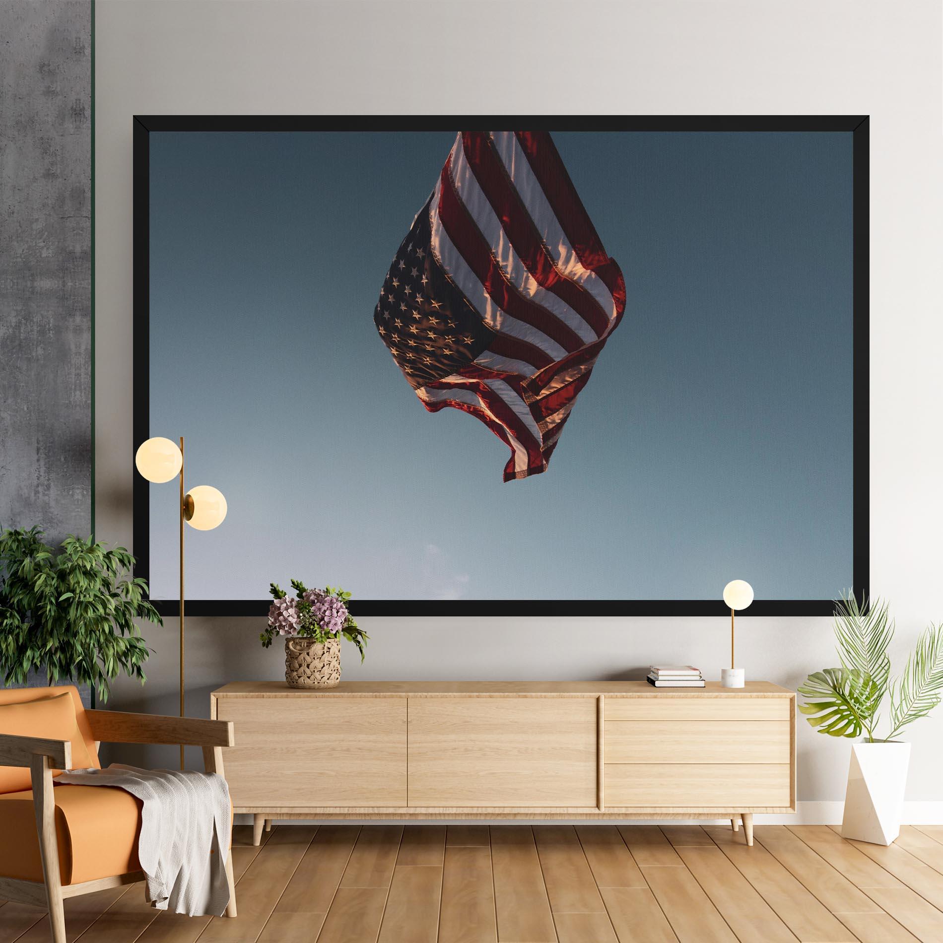 Vászonkép Usa Flag mockup 9