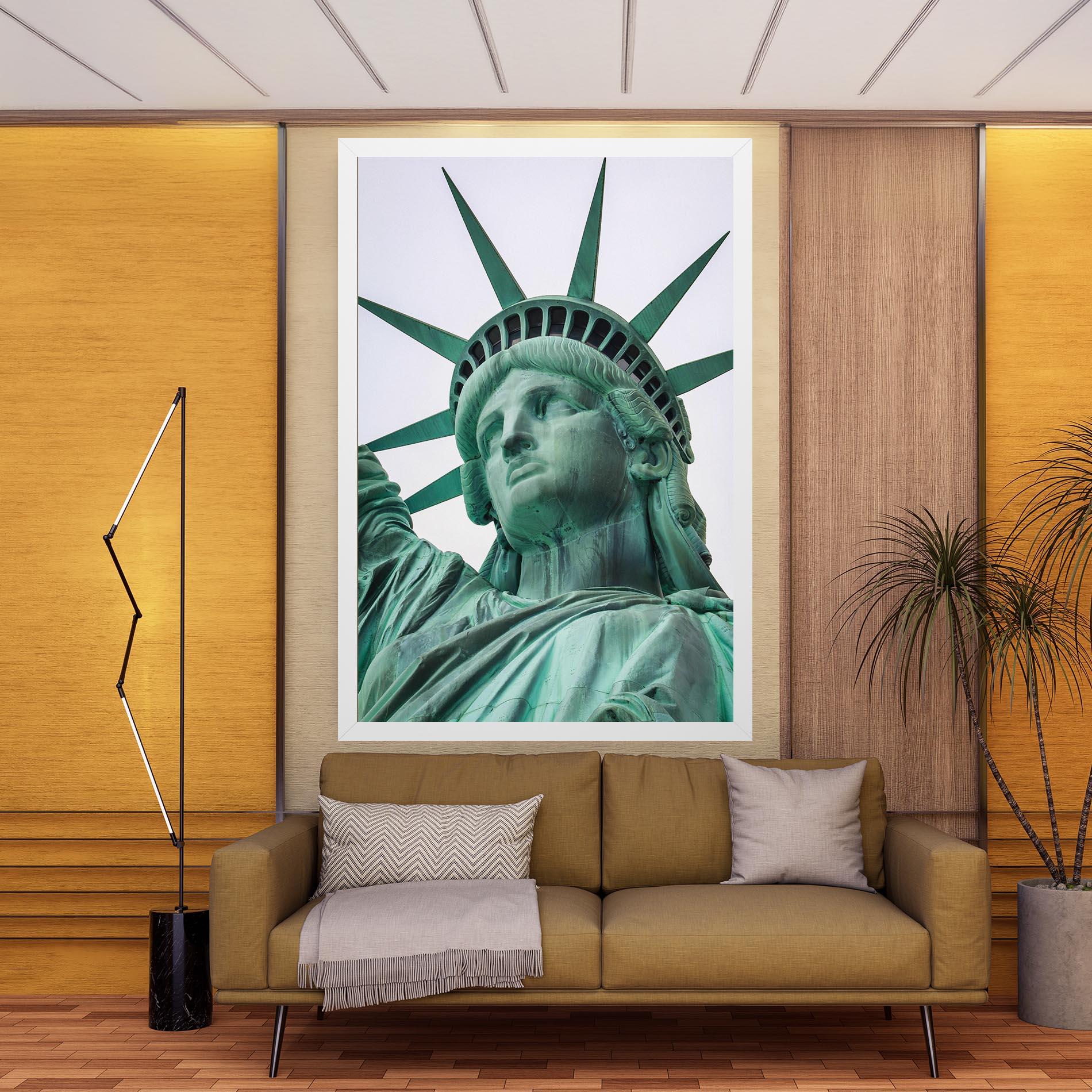 Vászonkép Statue Of Liberty Head mockup 9