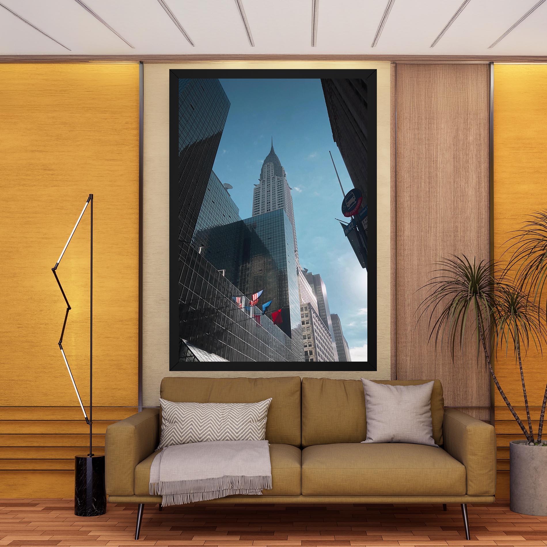 Vászonkép Big Glass Tower mockup 9