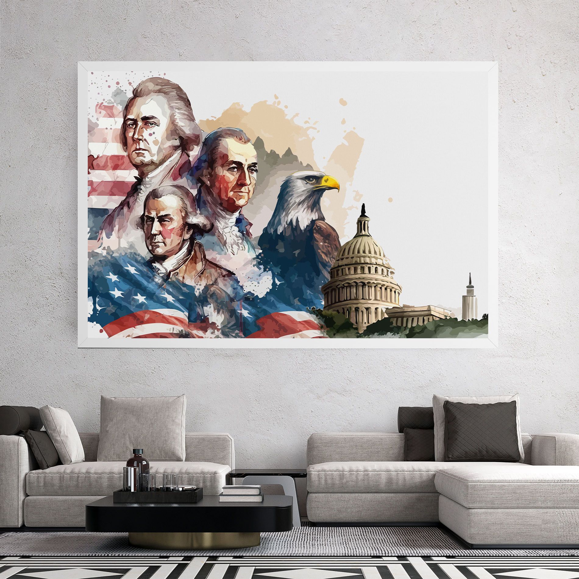 American Flag Art mockup 2