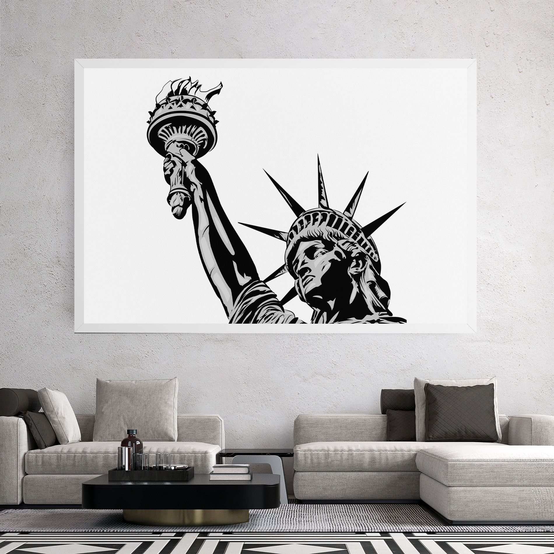 Liberty Statue Head mockup 2