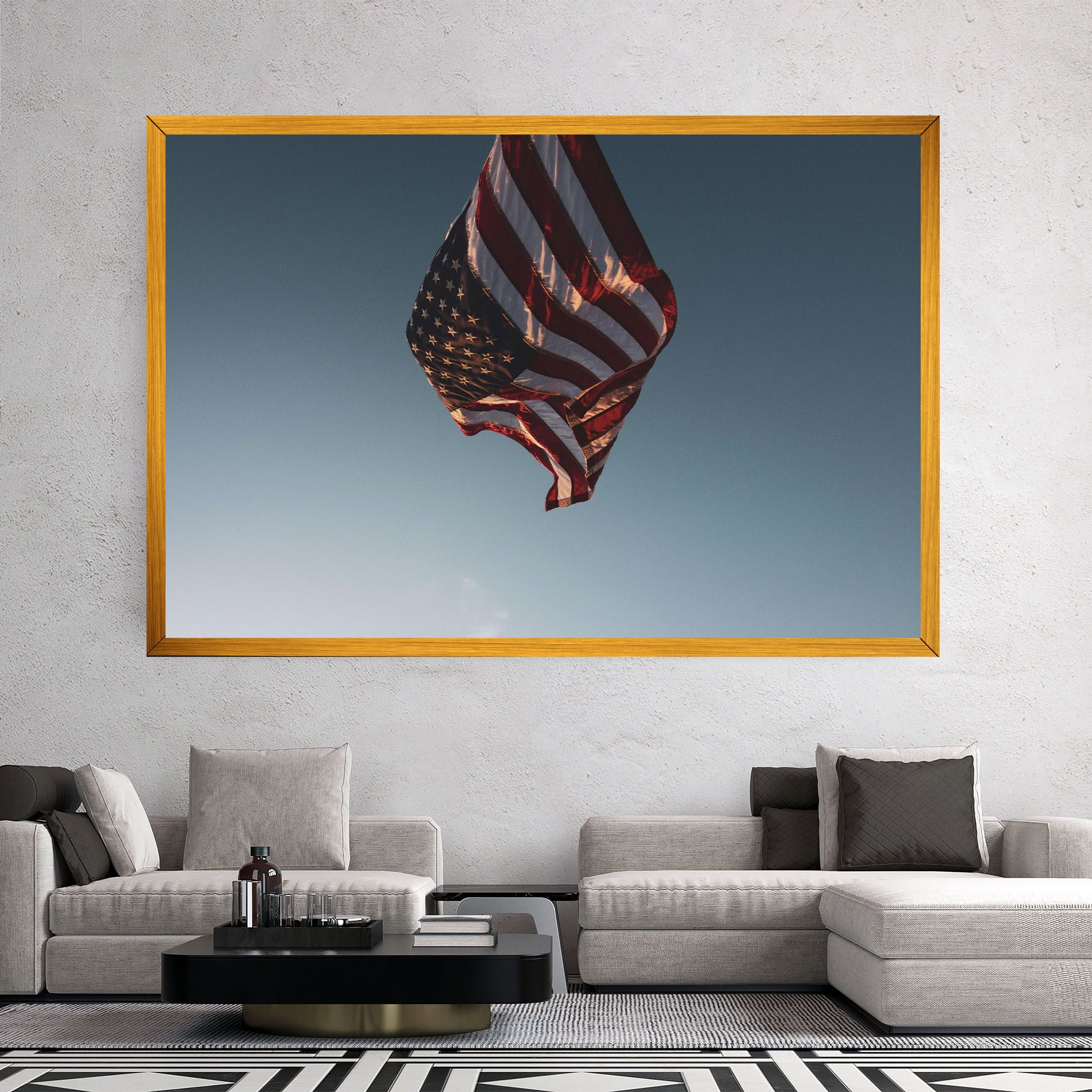 Usa Flag mockup 2