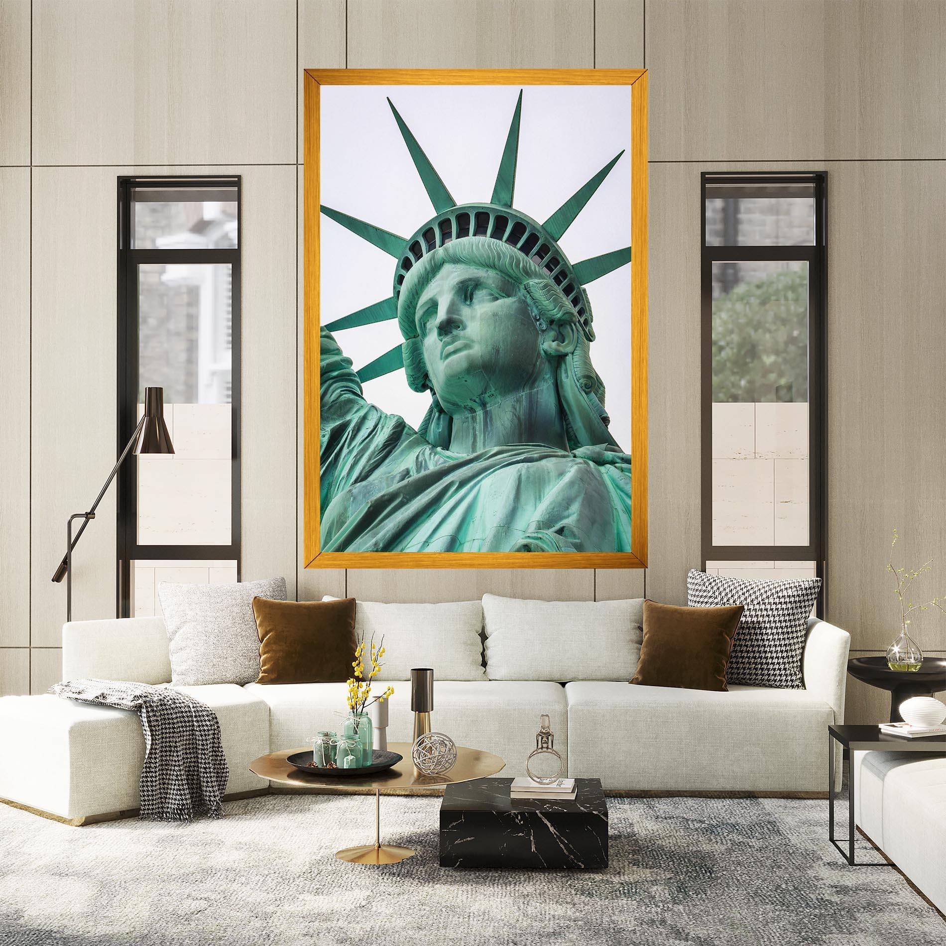 Vászonkép Statue Of Liberty Head mockup 2