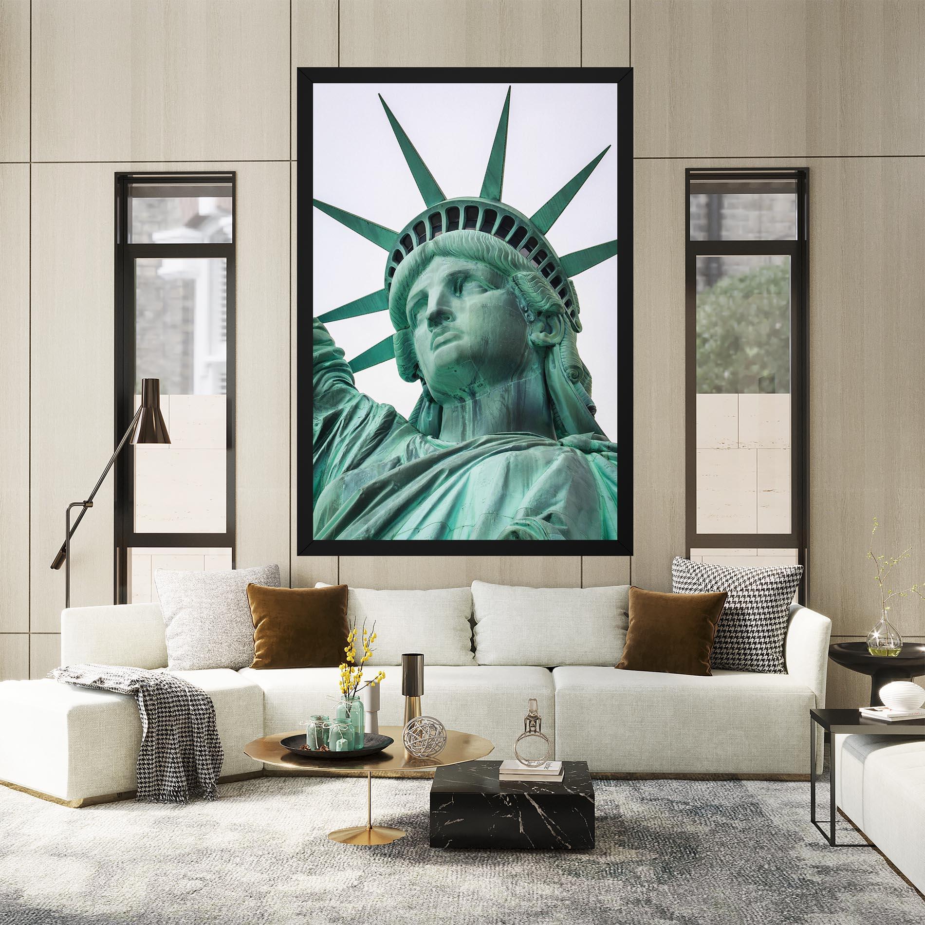 Vászonkép Statue Of Liberty Head mockup 2