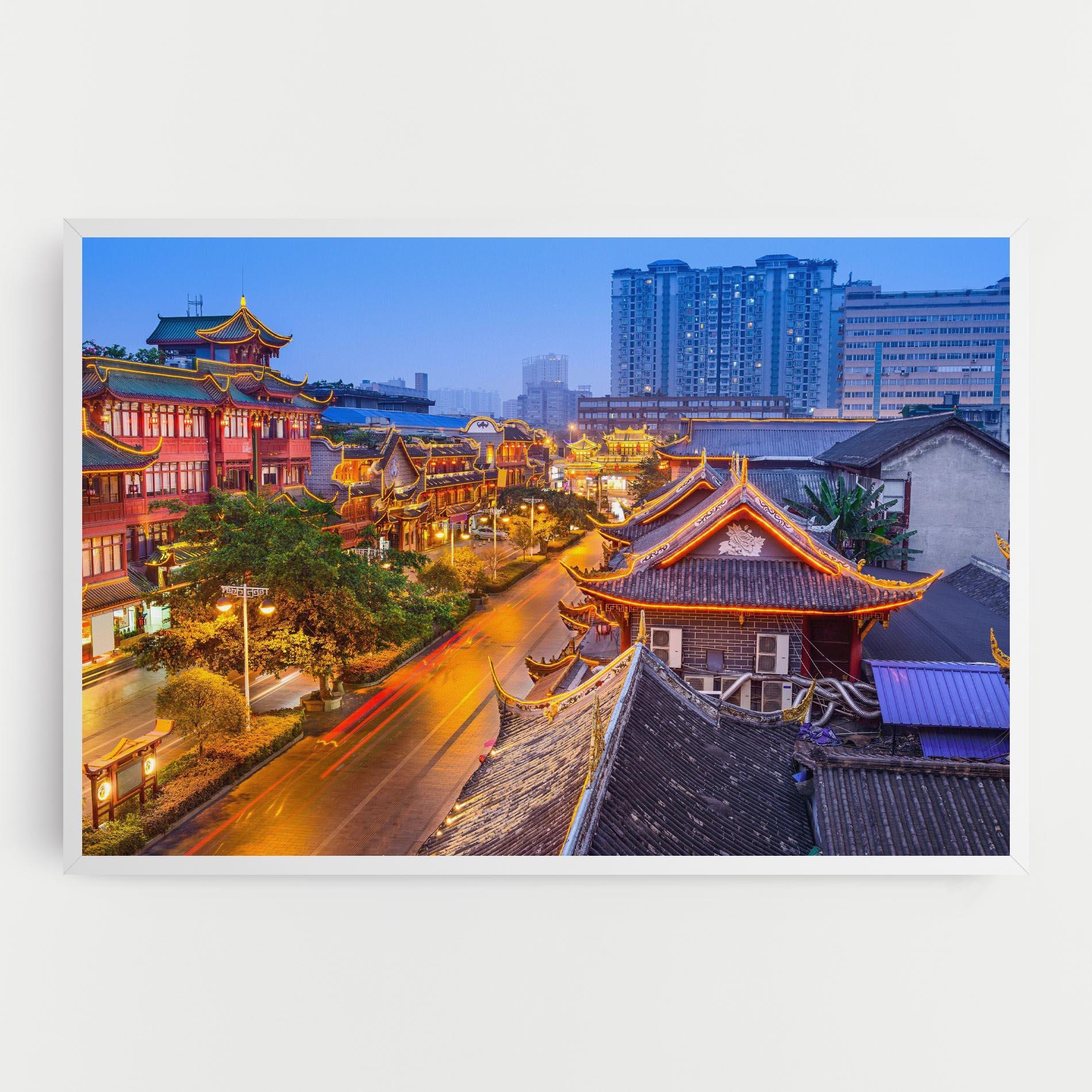 Vászonkép Chengdu China mockup 0