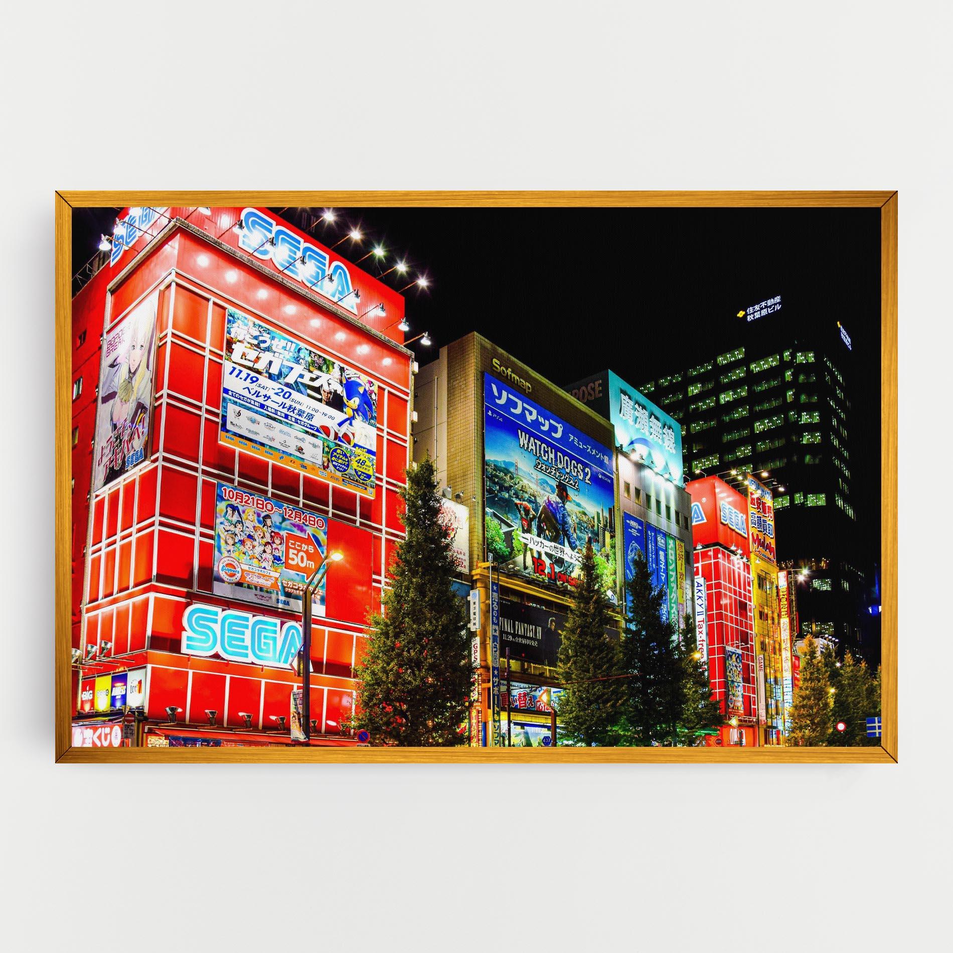 Vászonkép Akihabara Night mockup 0