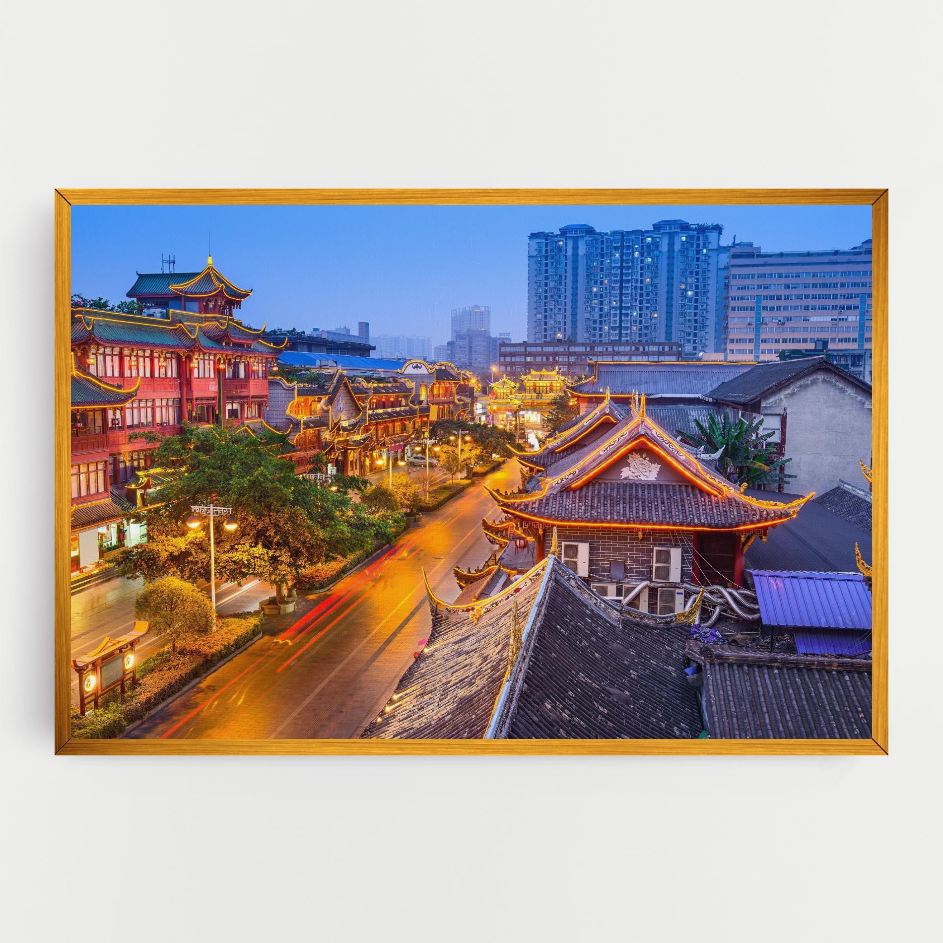 Vászonkép Chengdu China mockup 0