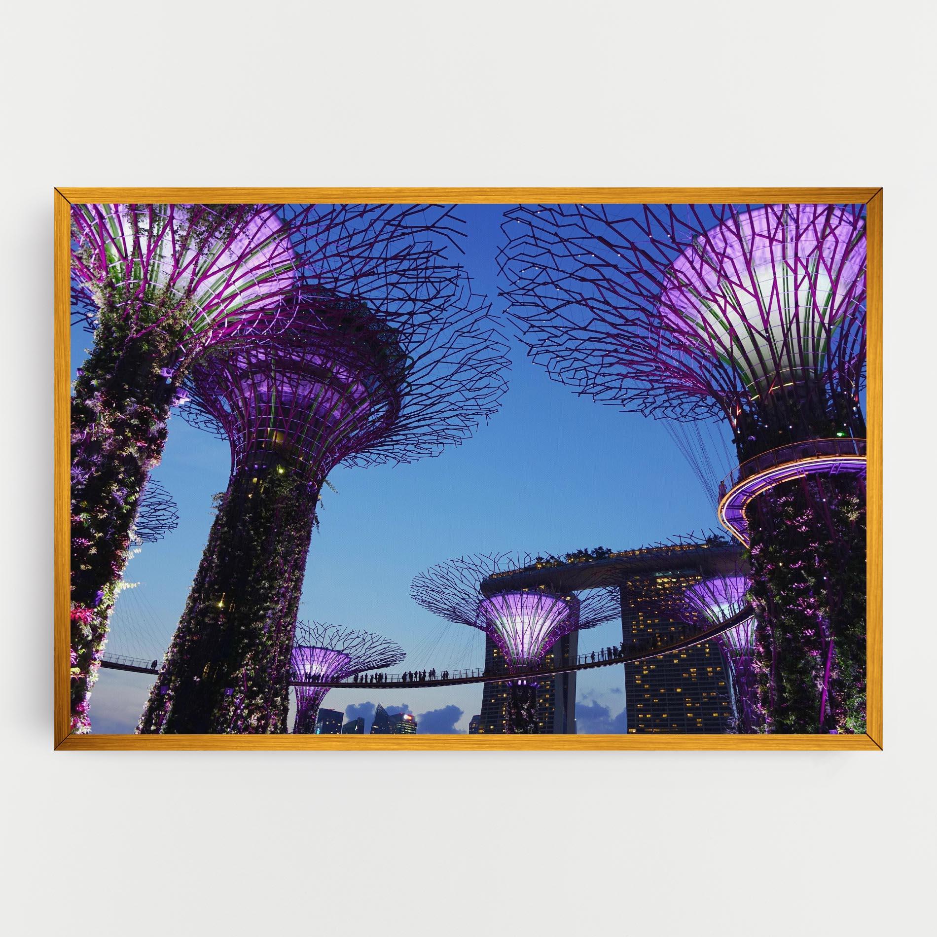Vászonkép Gardens By The Bay mockup 0