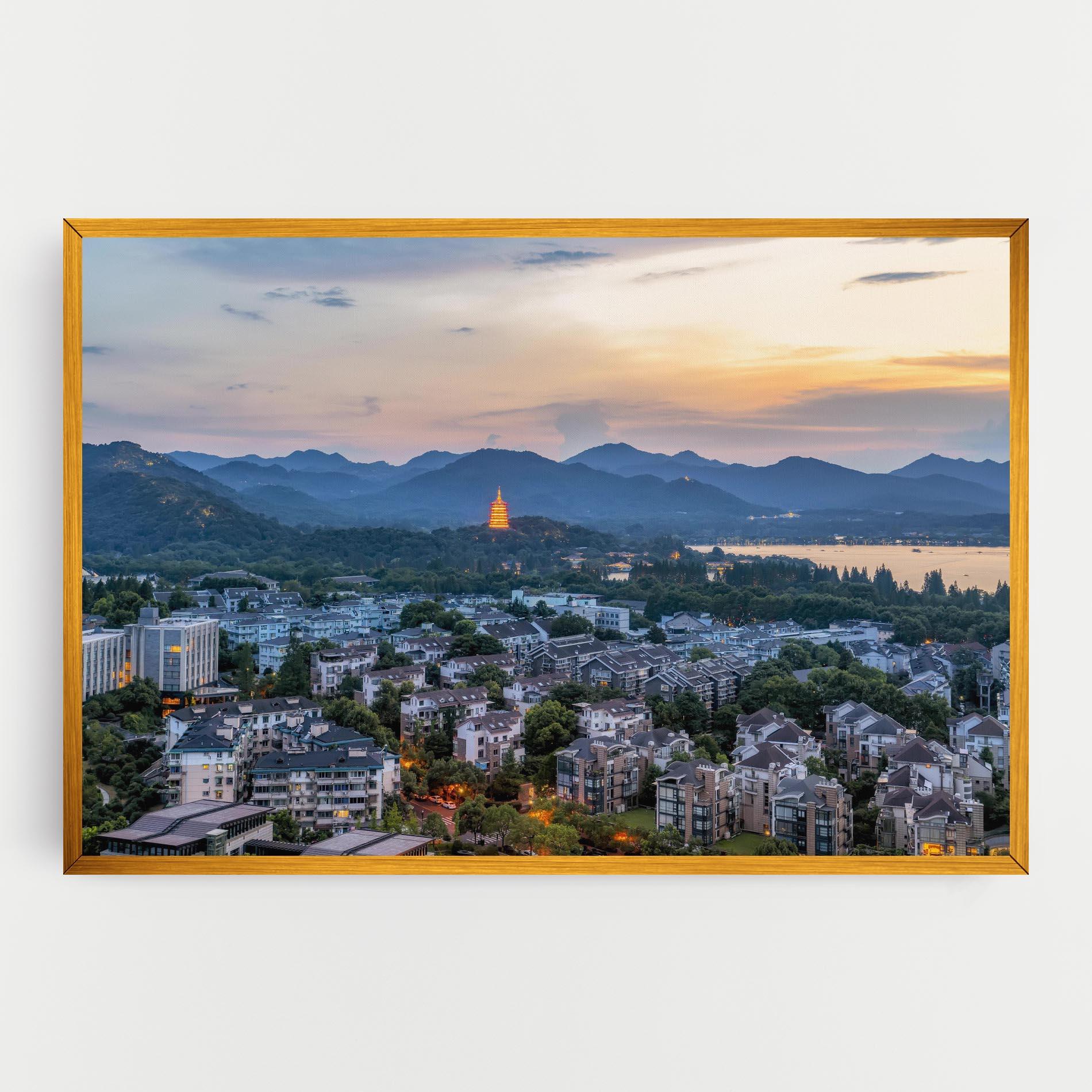 Vászonkép Hangzhou China mockup 0