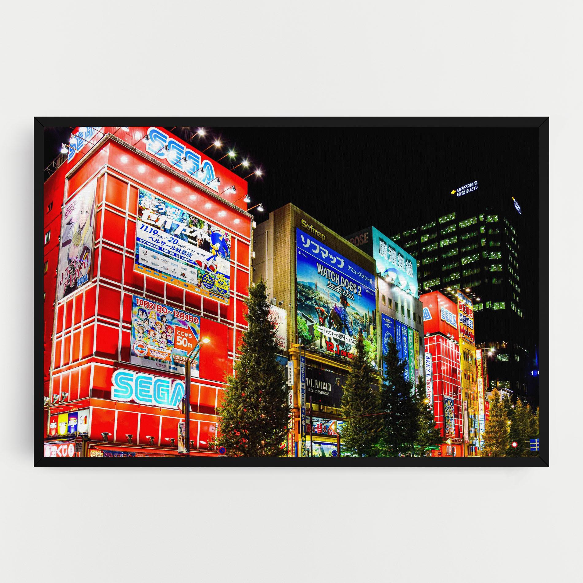 Vászonkép Akihabara Night mockup 0
