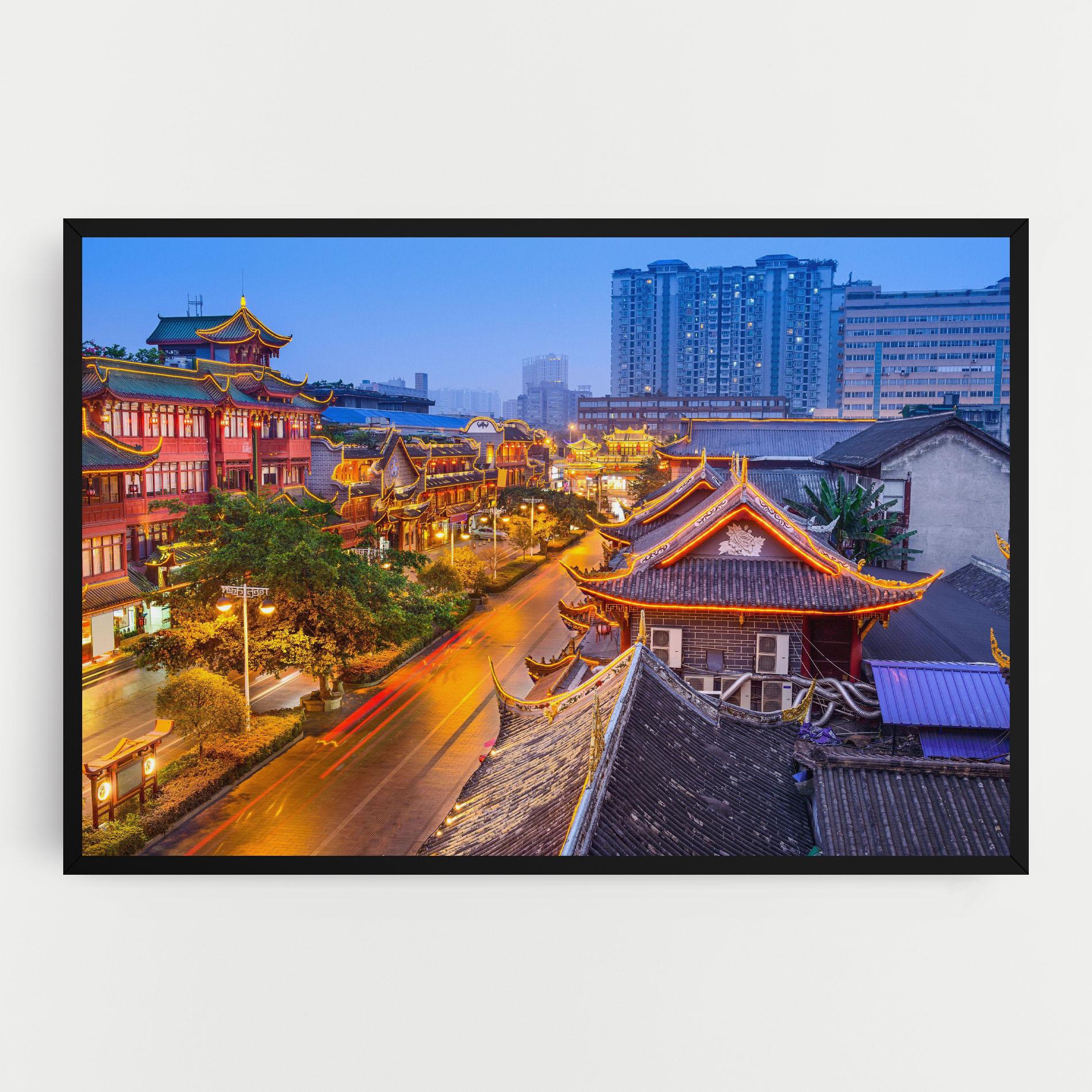 Vászonkép Chengdu China mockup 0