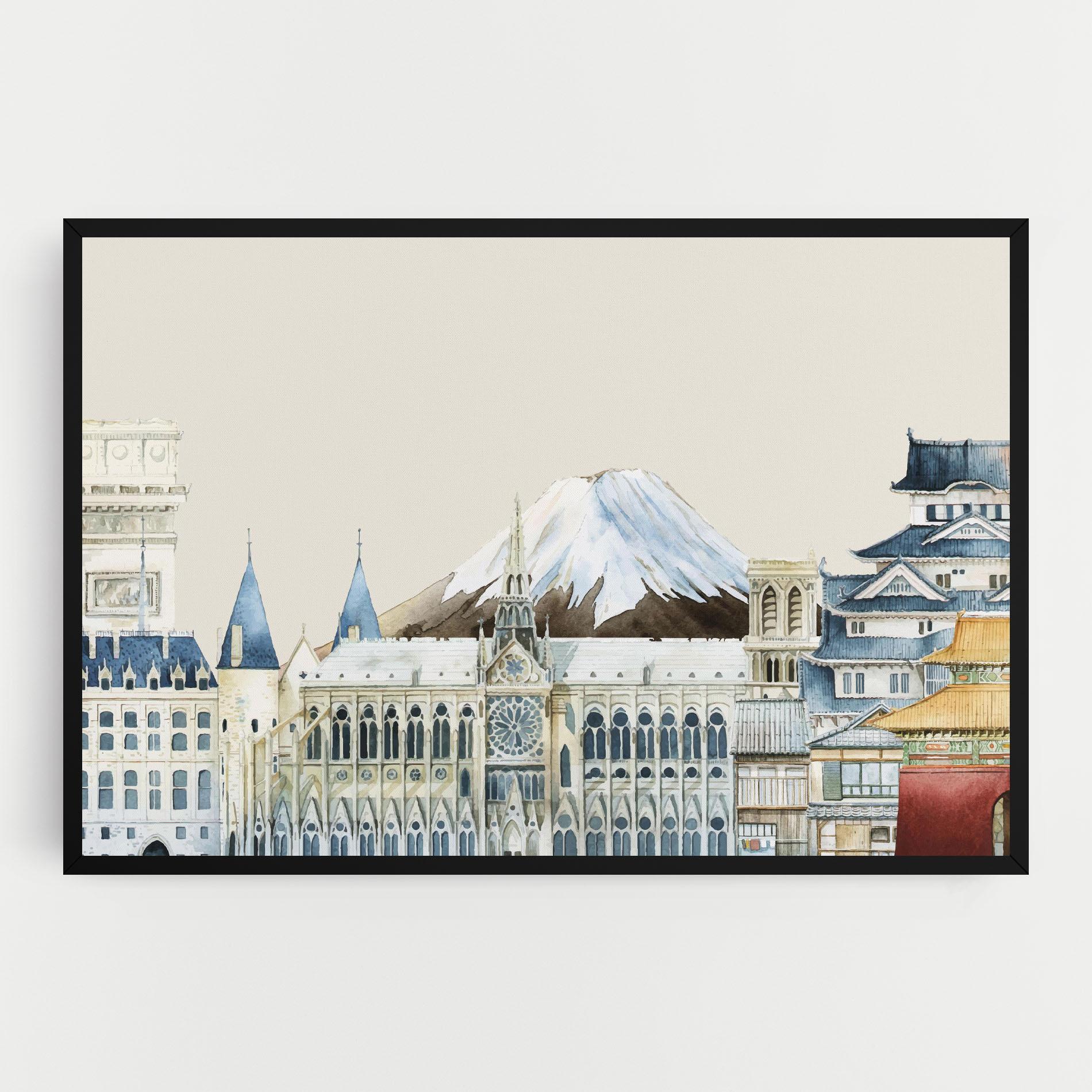 Vászonkép City Mix mockup 0