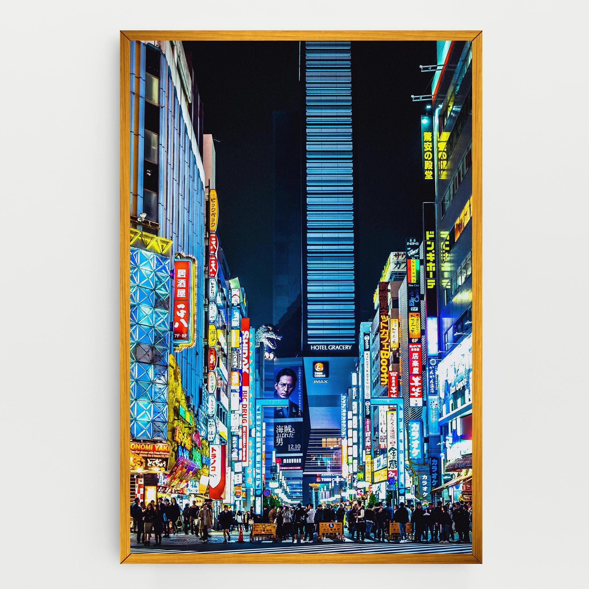 Vászonkép Colorful City Lights mockup 0