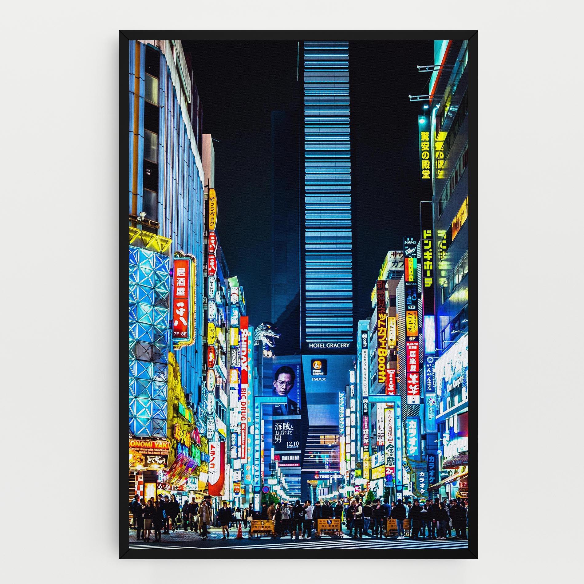 Vászonkép Colorful City Lights mockup 0