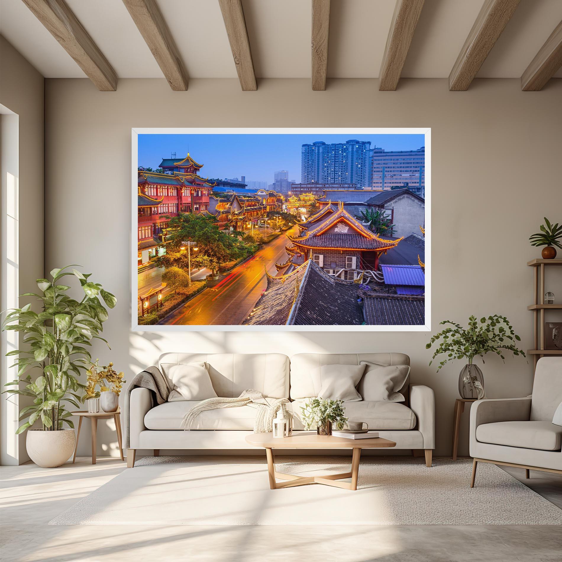 Vászonkép Chengdu China mockup 6