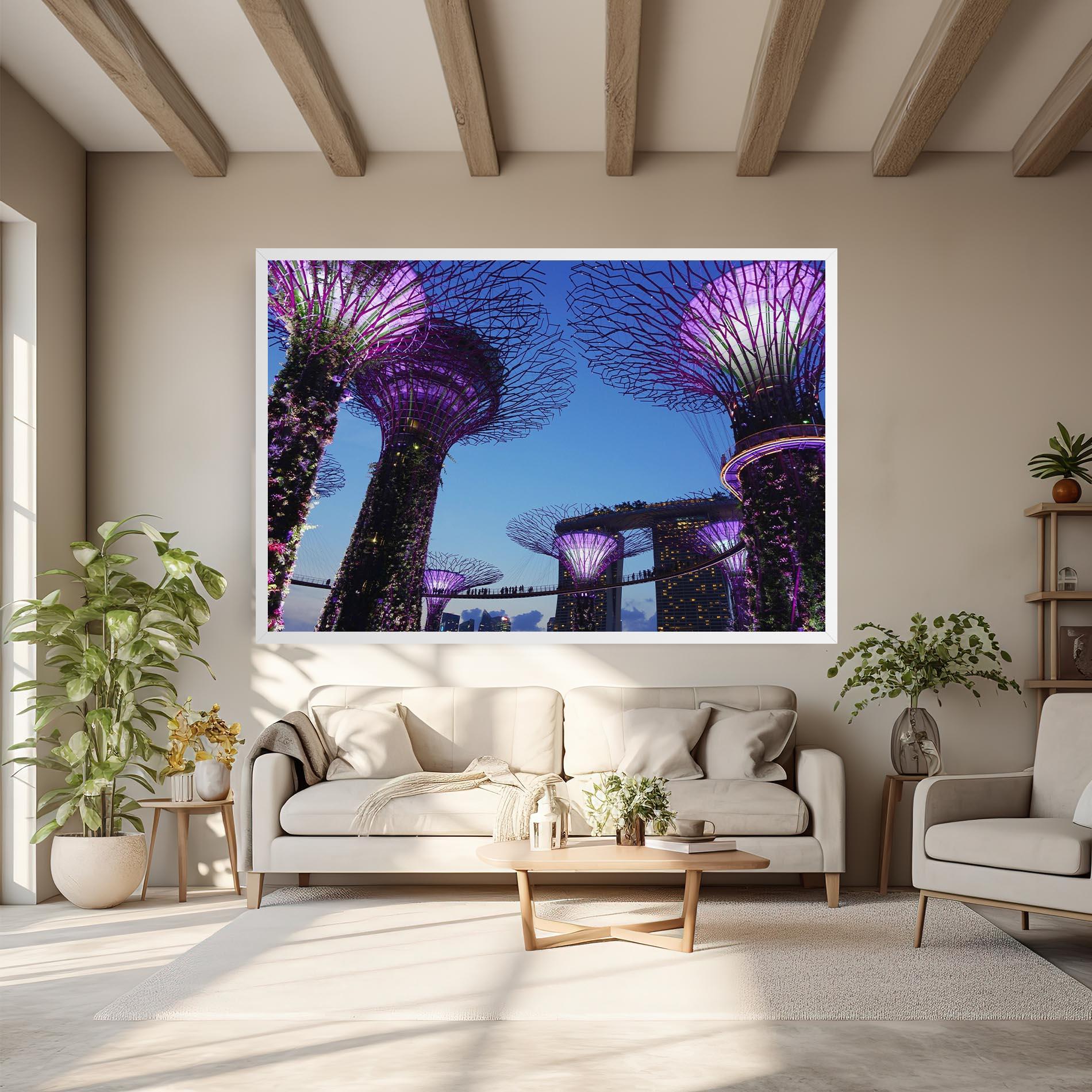 Vászonkép Gardens By The Bay mockup 6