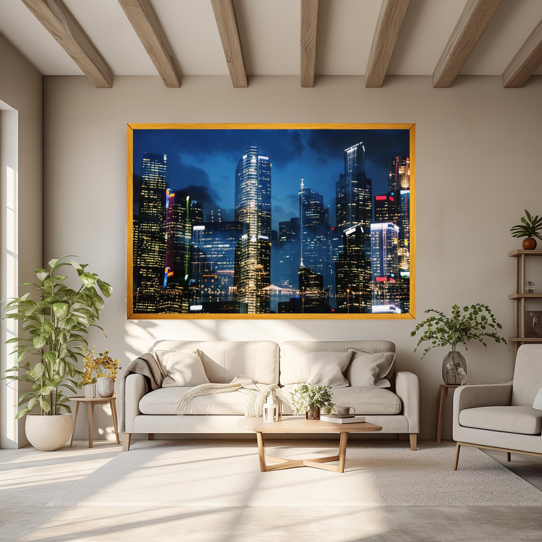 Vászonkép Singapore Night mockup 6