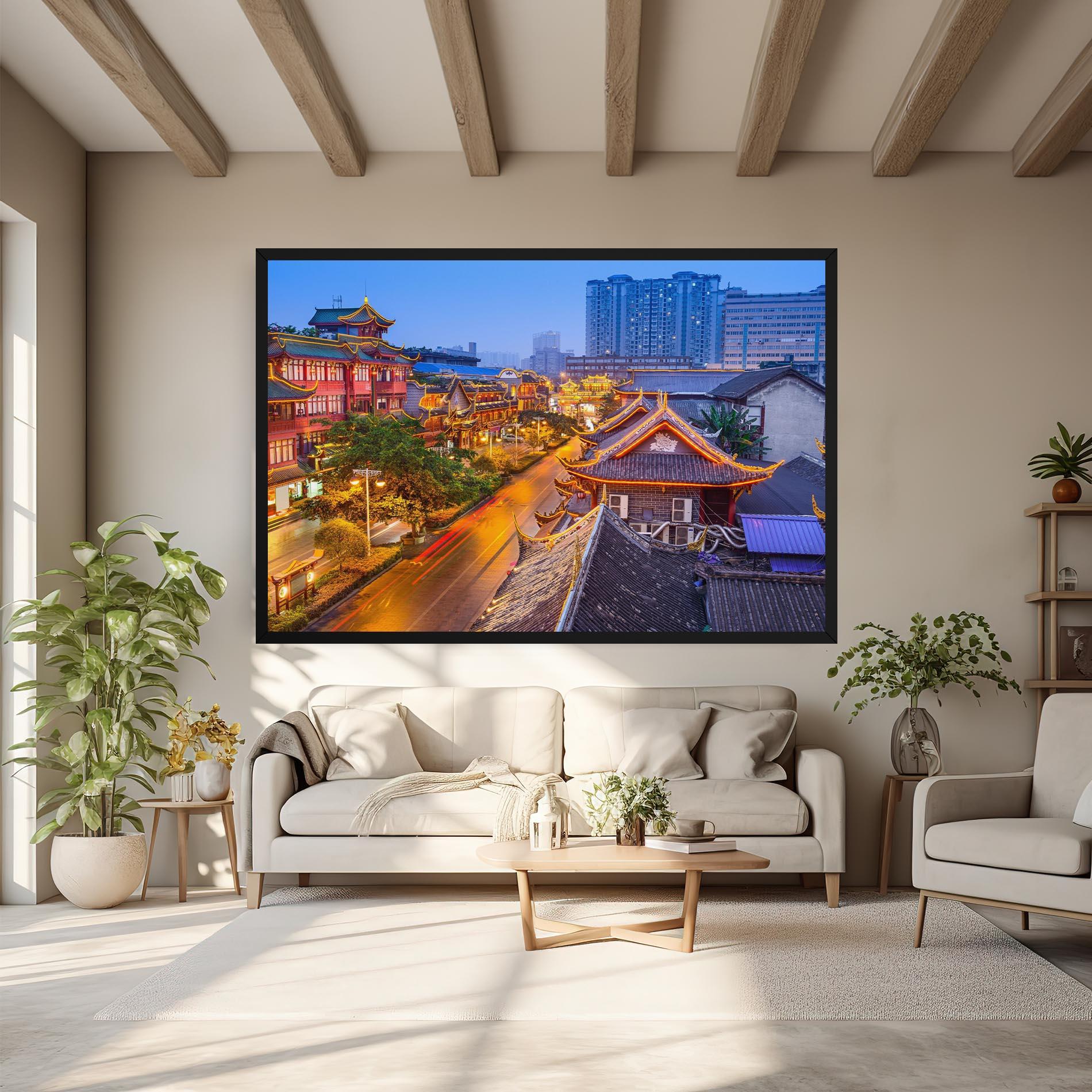 Vászonkép Chengdu China mockup 6